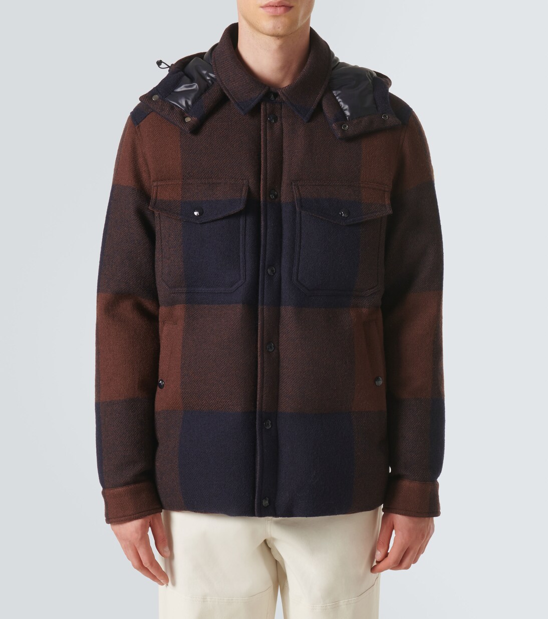 Ladurns checked wool down jacket | Moncler