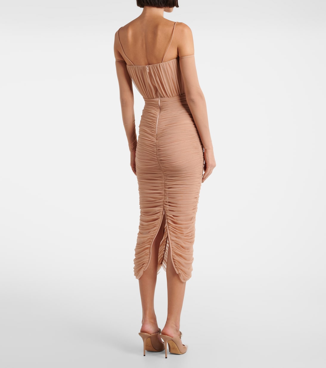 Abito corto in Sweetheart in mesh | Alex Perry