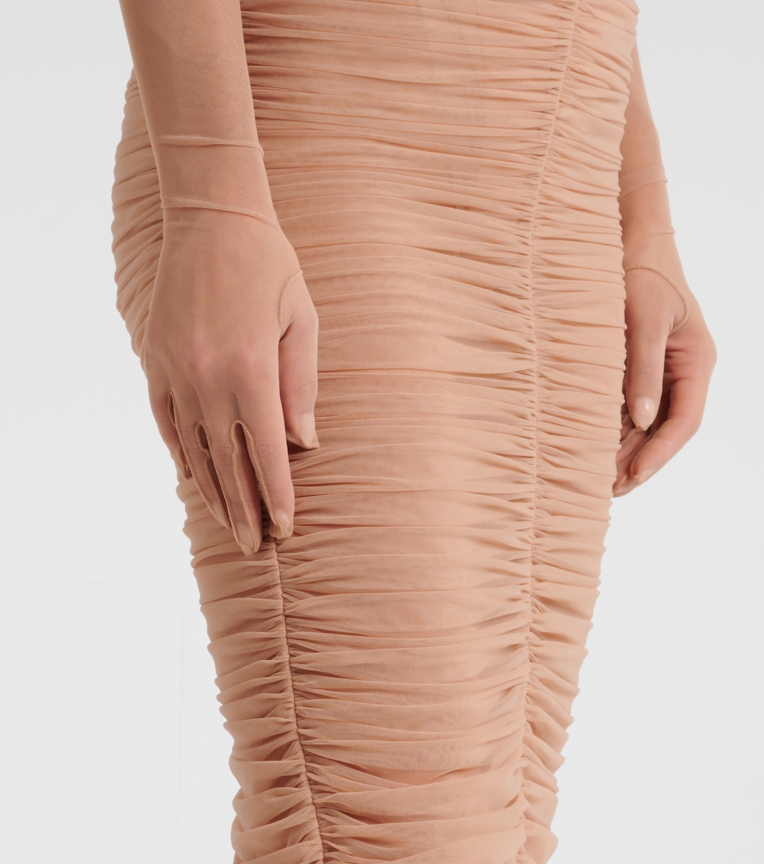 Abito corto in Sweetheart in mesh | Alex Perry
