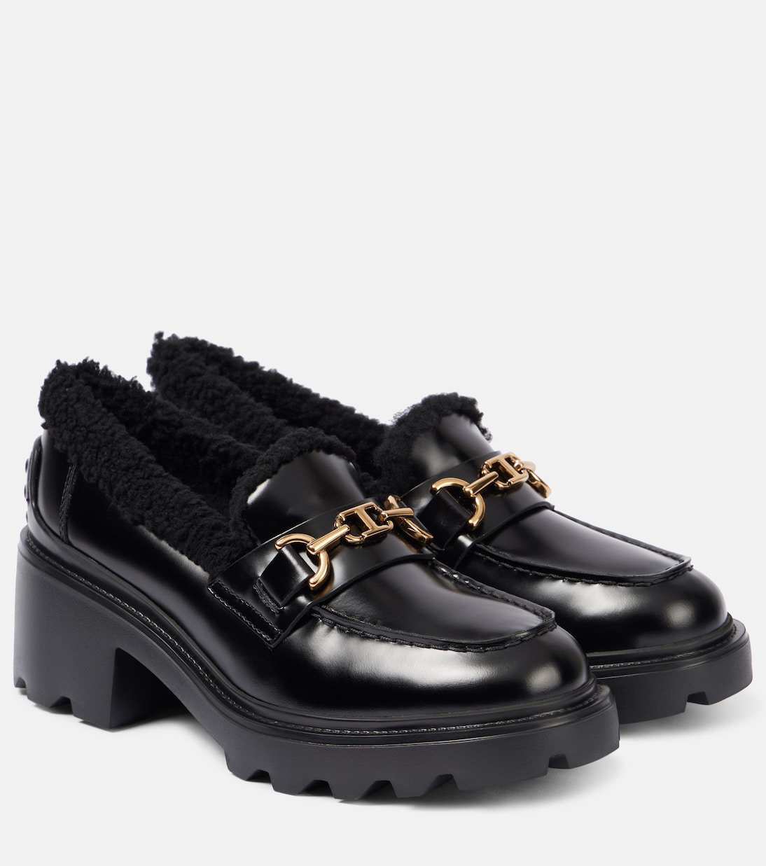 Mocassini in pelle con shearling | Tod's