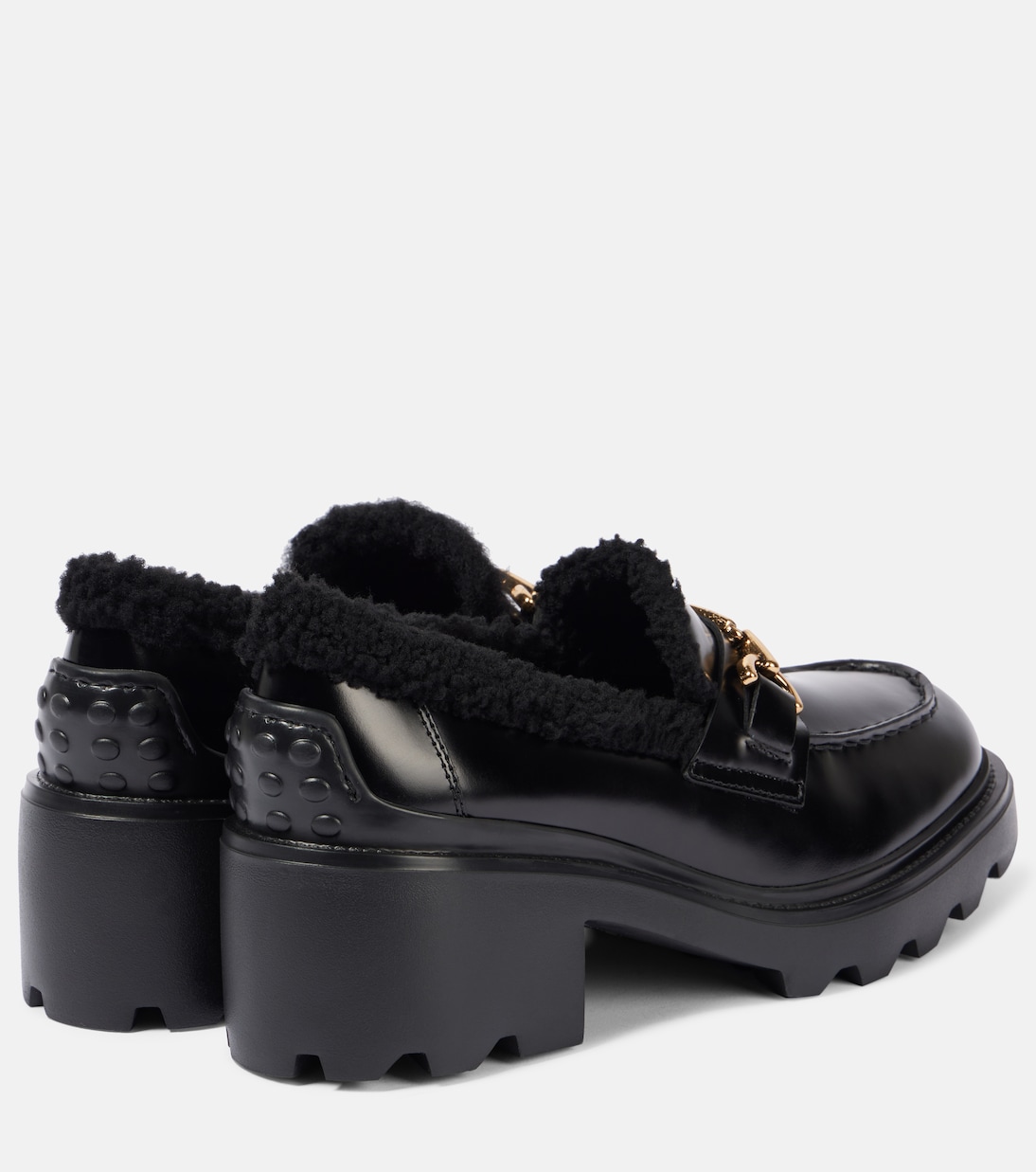 Mocassini in pelle con shearling | Tod's