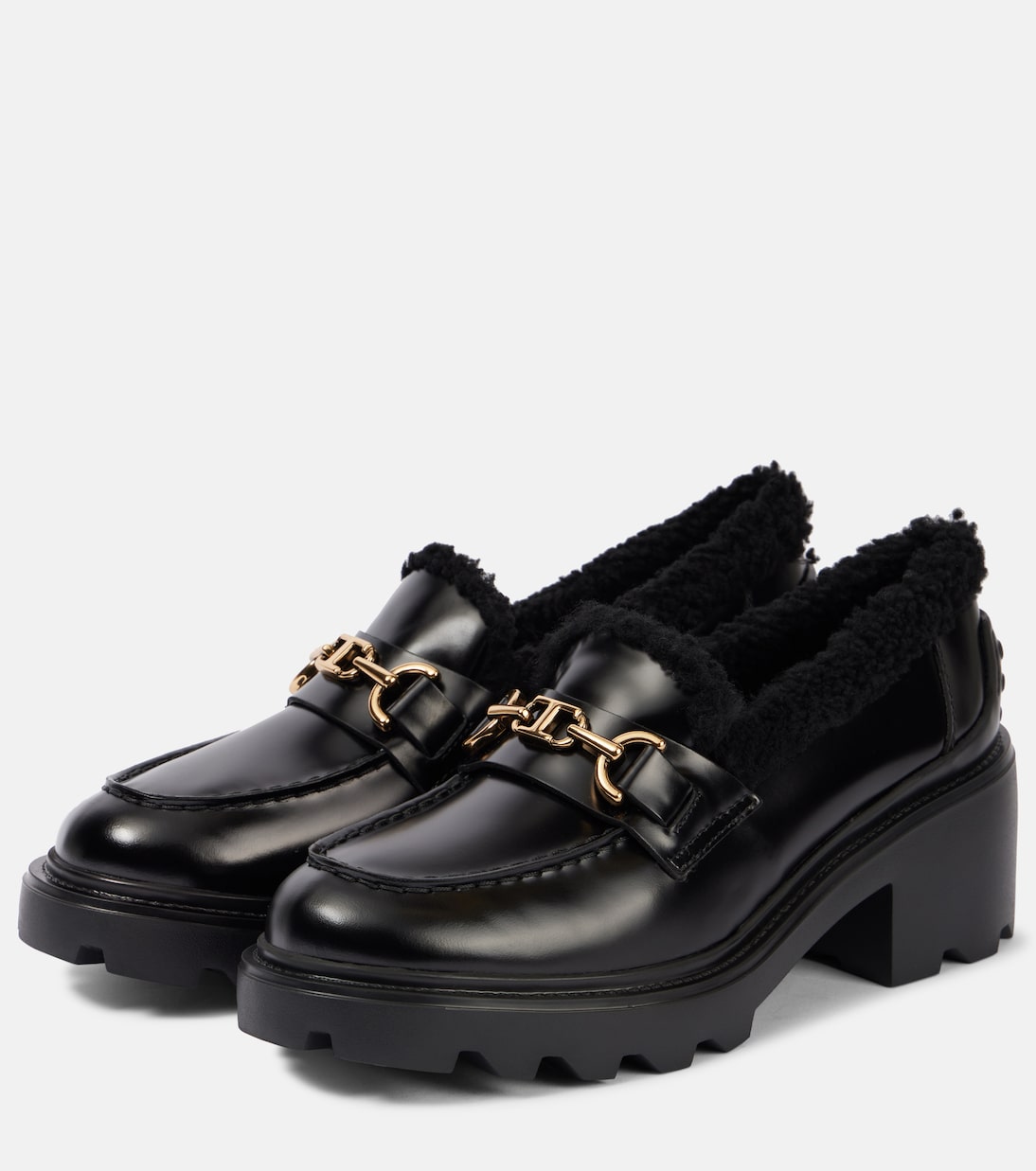 Mocassini in pelle con shearling | Tod's