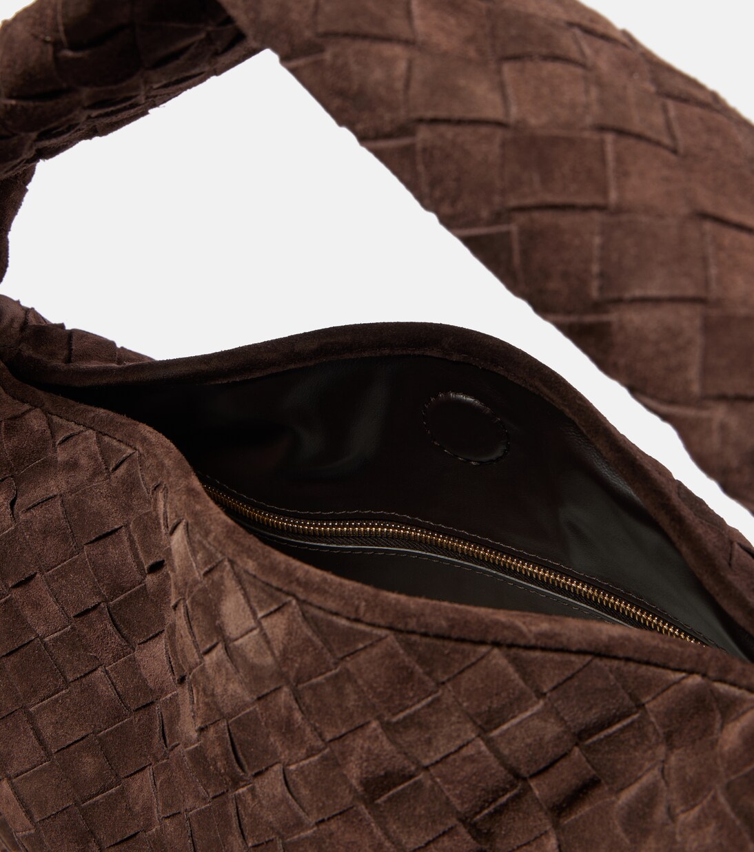 Borsa Hop in suede Intrecciato | Bottega Veneta