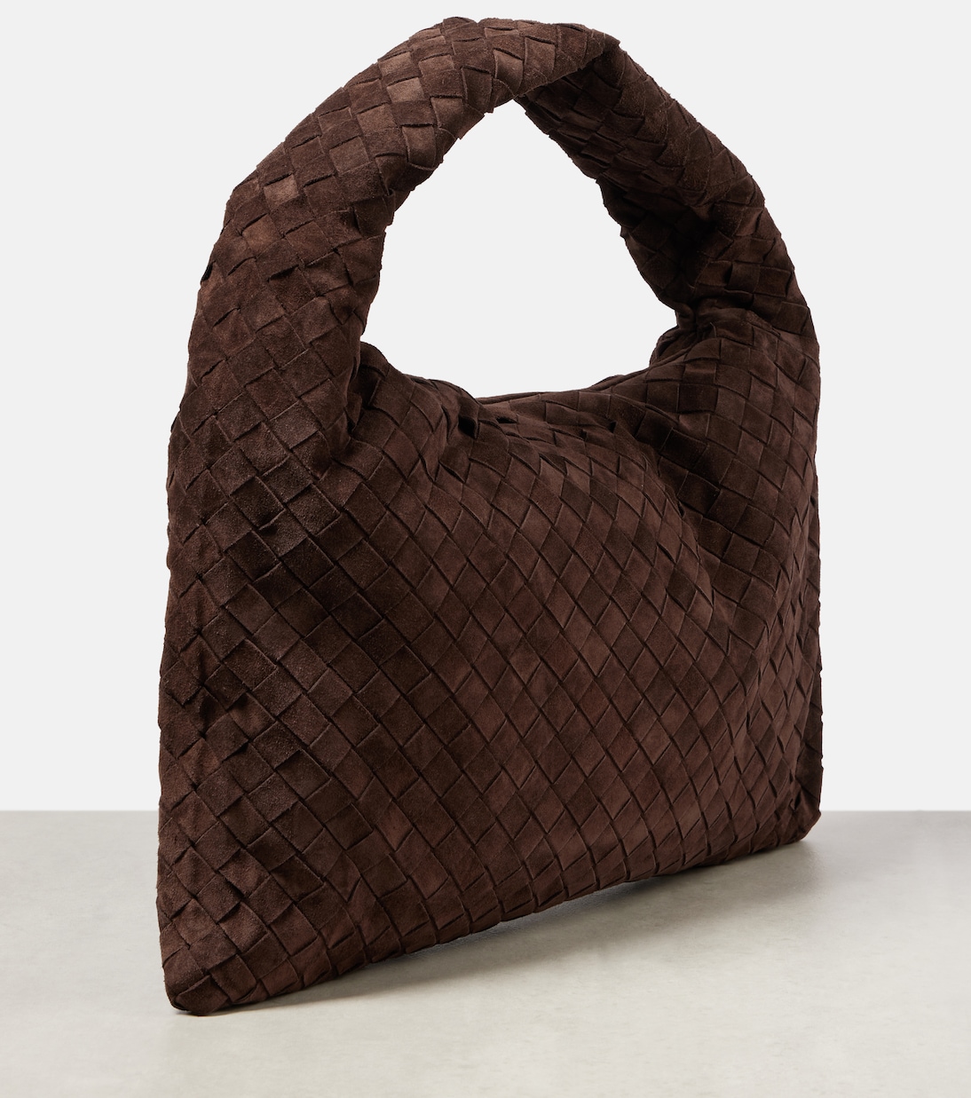 Borsa Hop in suede Intrecciato | Bottega Veneta