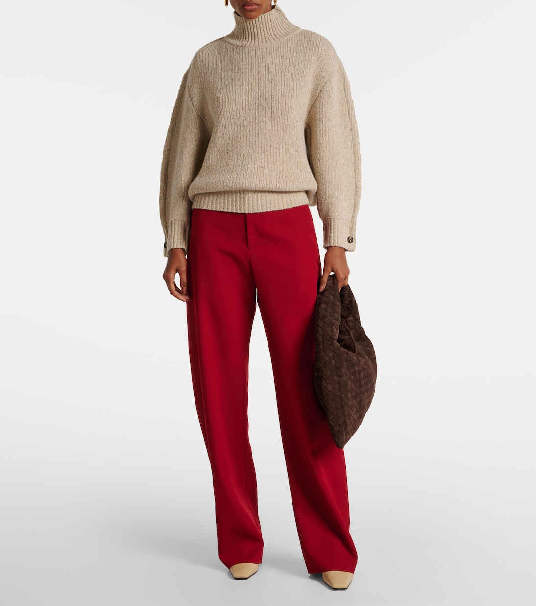 Borsa Hop in suede Intrecciato | Bottega Veneta