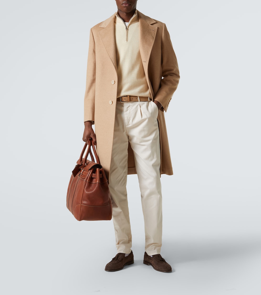 Beaver cashmere and wool coat | Brunello Cucinelli