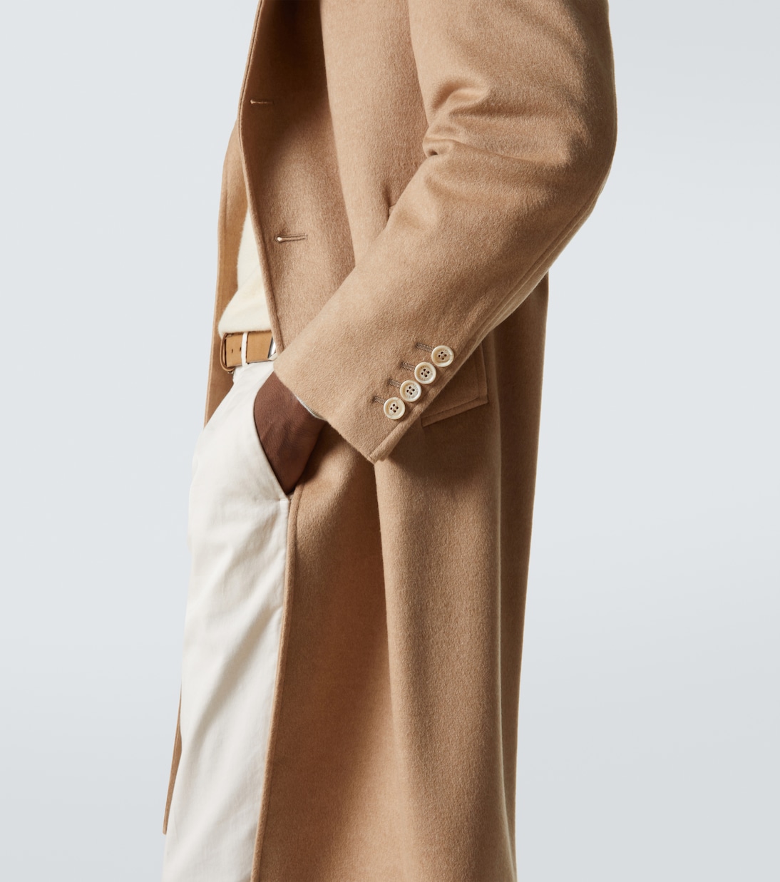 Beaver cashmere and wool coat | Brunello Cucinelli