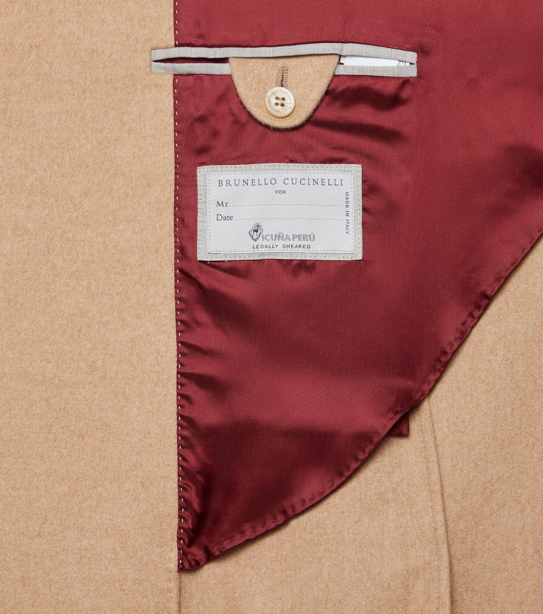 Beaver cashmere and wool coat | Brunello Cucinelli
