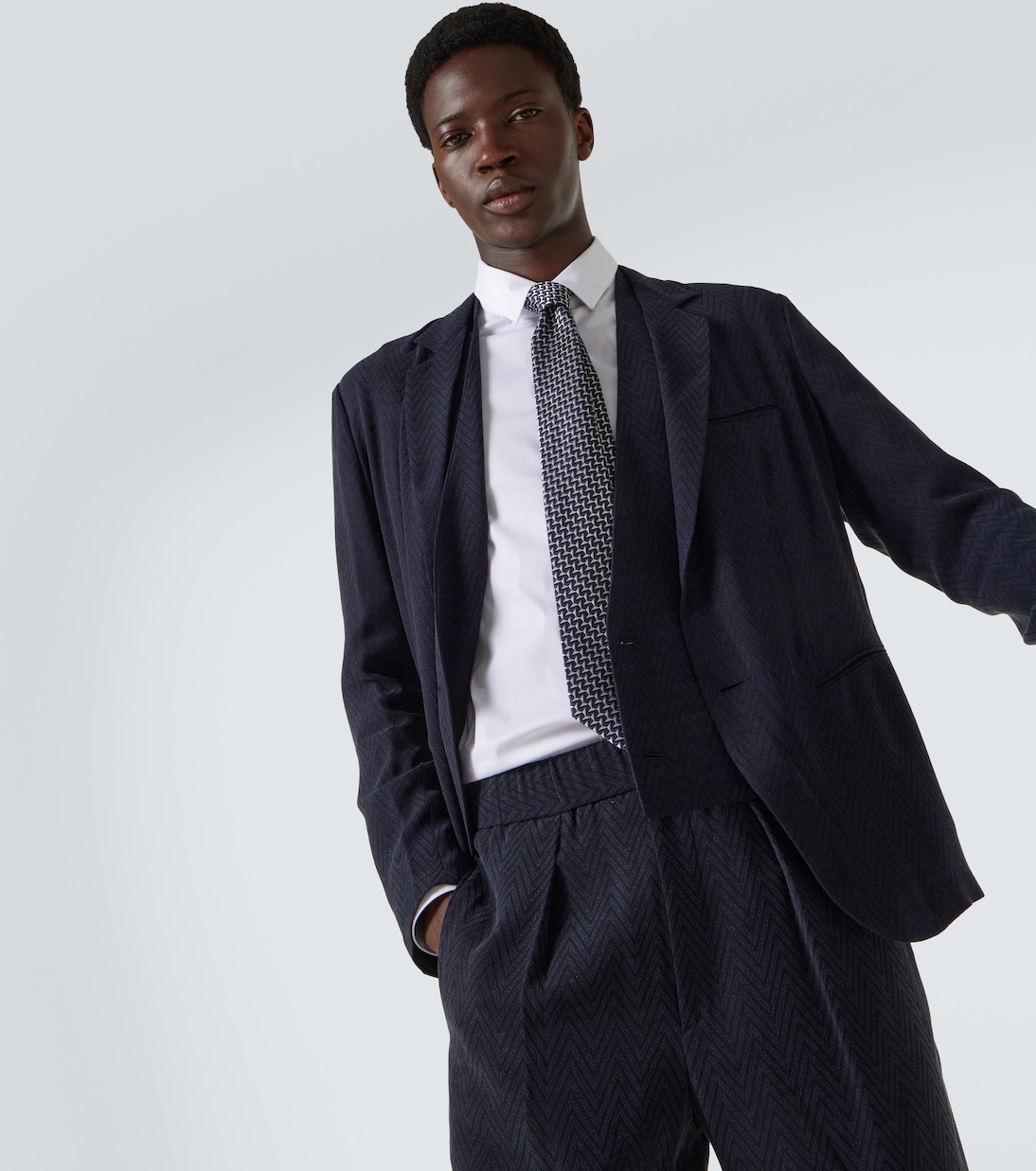 Cravatta in twill di seta | Giorgio Armani