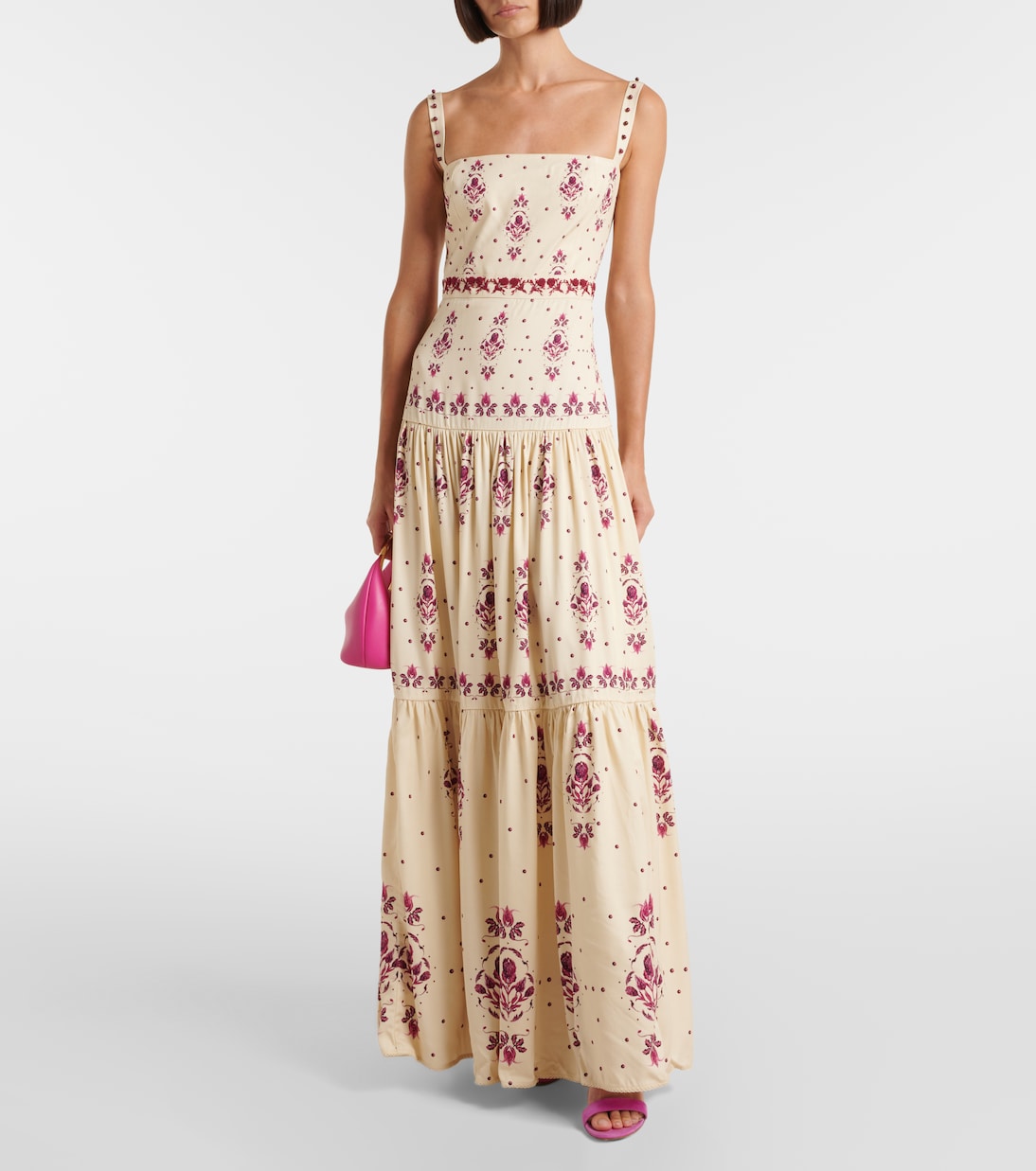 Besticktes Maxikleid Lima Relato aus Leinen | Agua by Agua Bendita