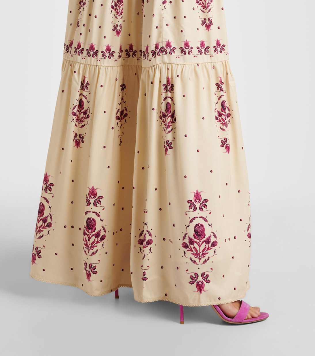 Besticktes Maxikleid Lima Relato aus Leinen | Agua by Agua Bendita