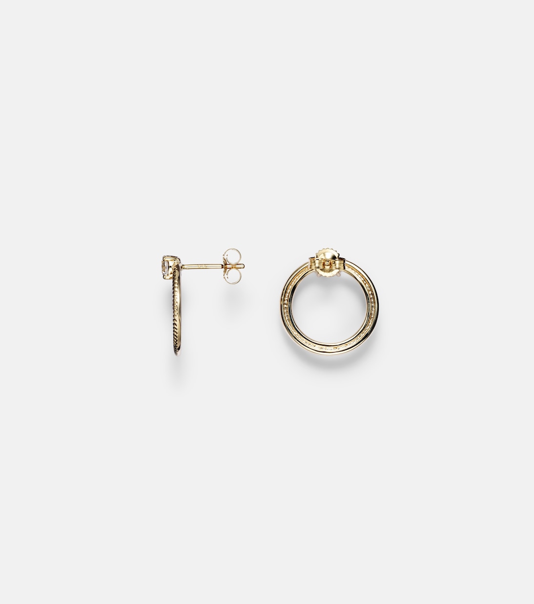 Orecchini in oro 14kt Prince con diamanti di STONE AND STRAND, gioielli eleganti per giovani trendy