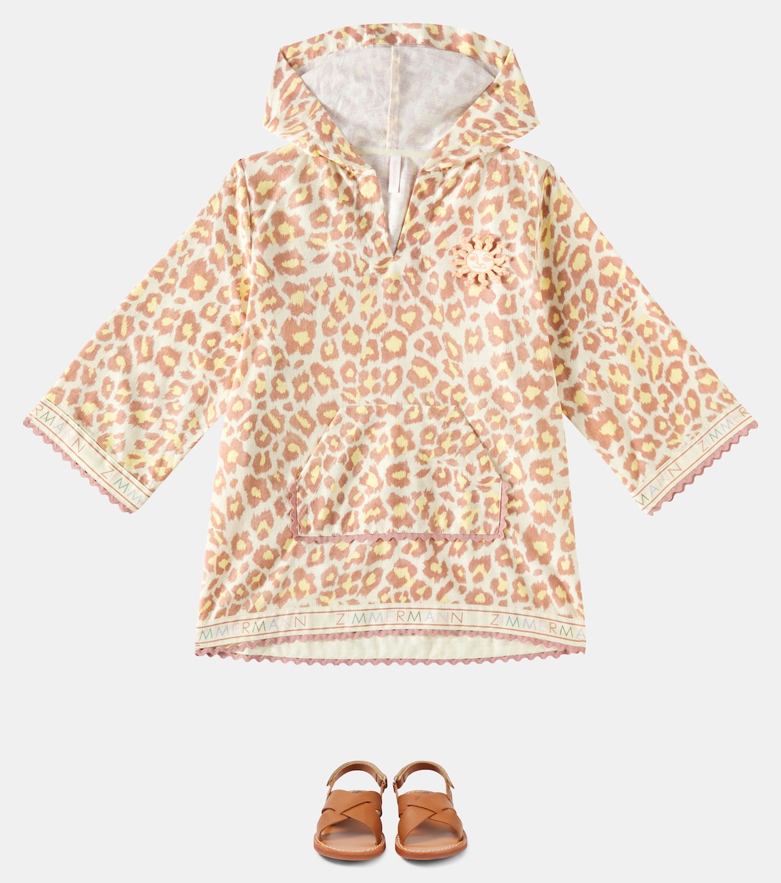 Bedrucktes Kleid Wylie aus Baumwolle | Zimmermann Kids