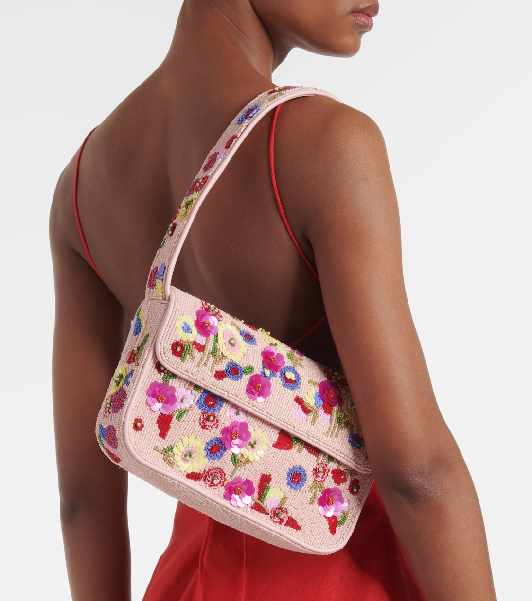 Borsa a spalla Tommy con perline | Staud