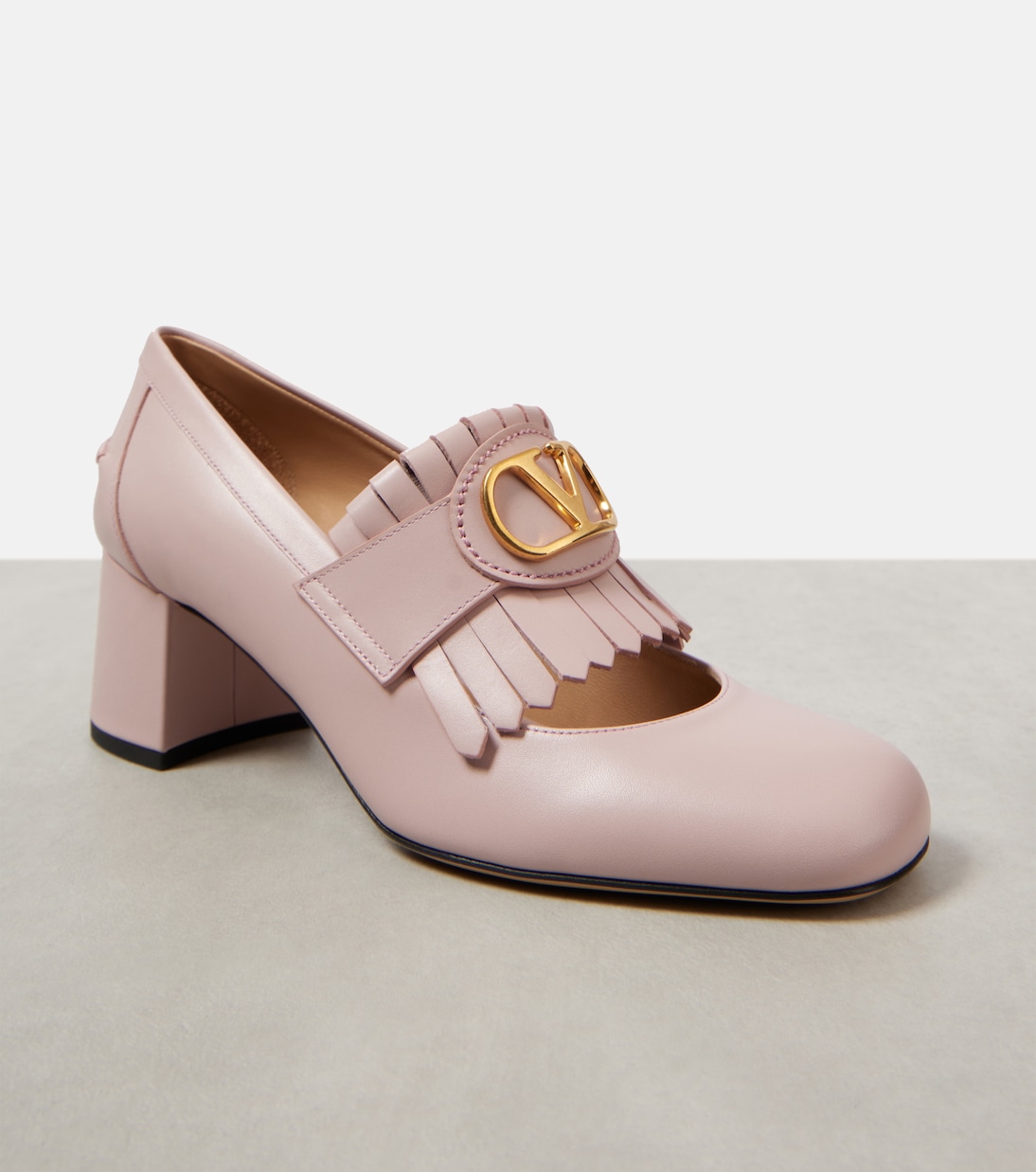 Loafer-Pumps VLogo Signature 55 aus Leder | Valentino Garavani