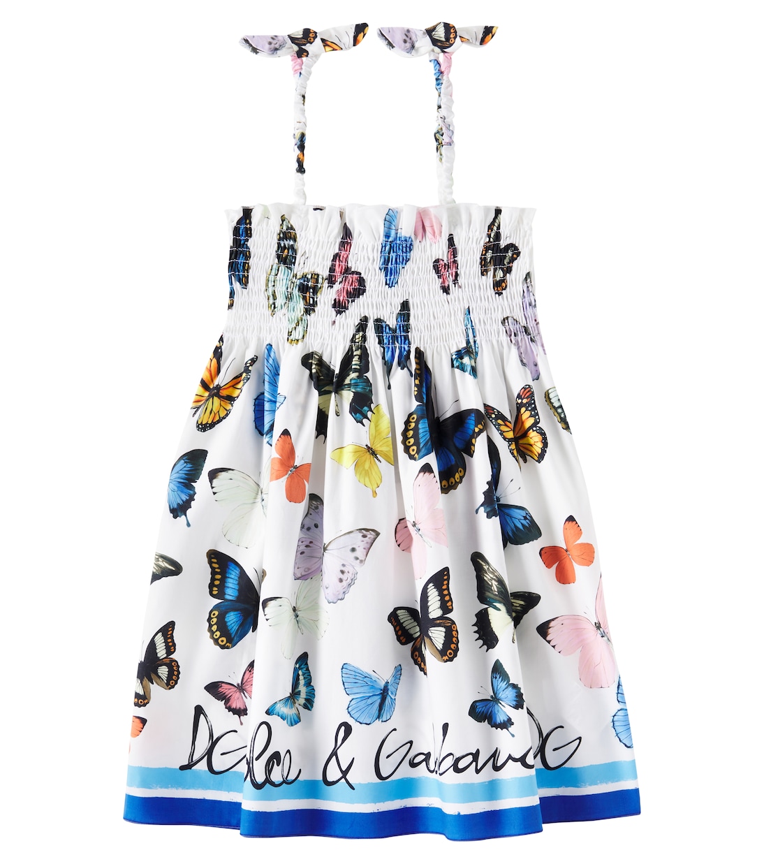 Bedrucktes Kleid aus Baumwolle | Dolce&Gabbana Kids