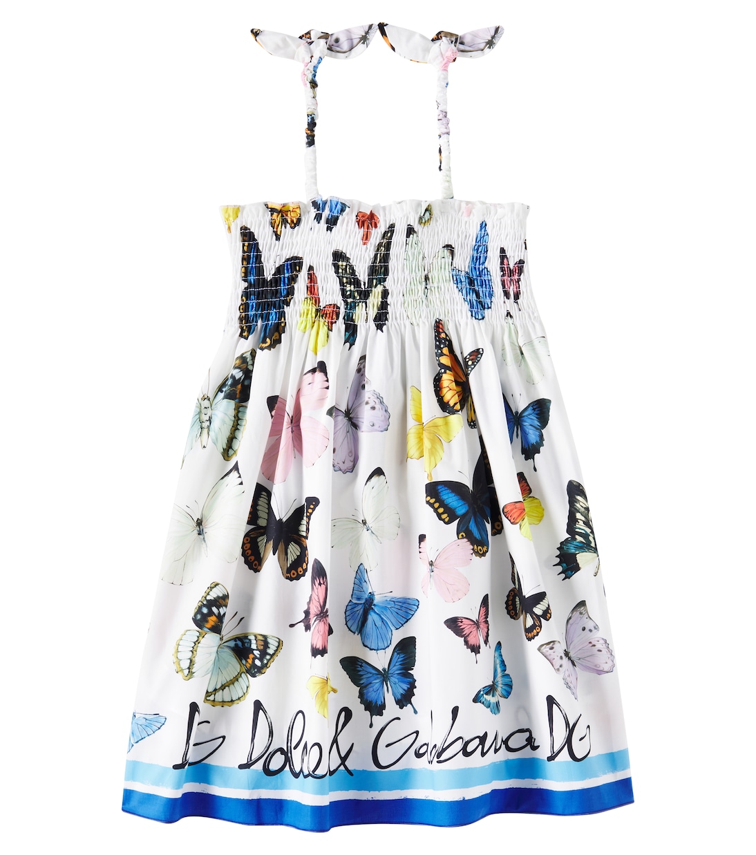 Bedrucktes Kleid aus Baumwolle | Dolce&Gabbana Kids