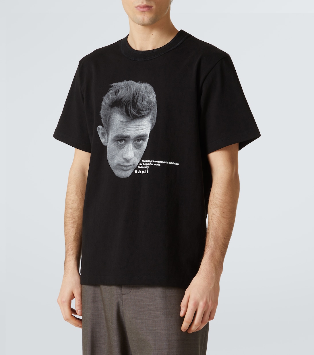 Camiseta en jersey de algodón estampado | Sacai