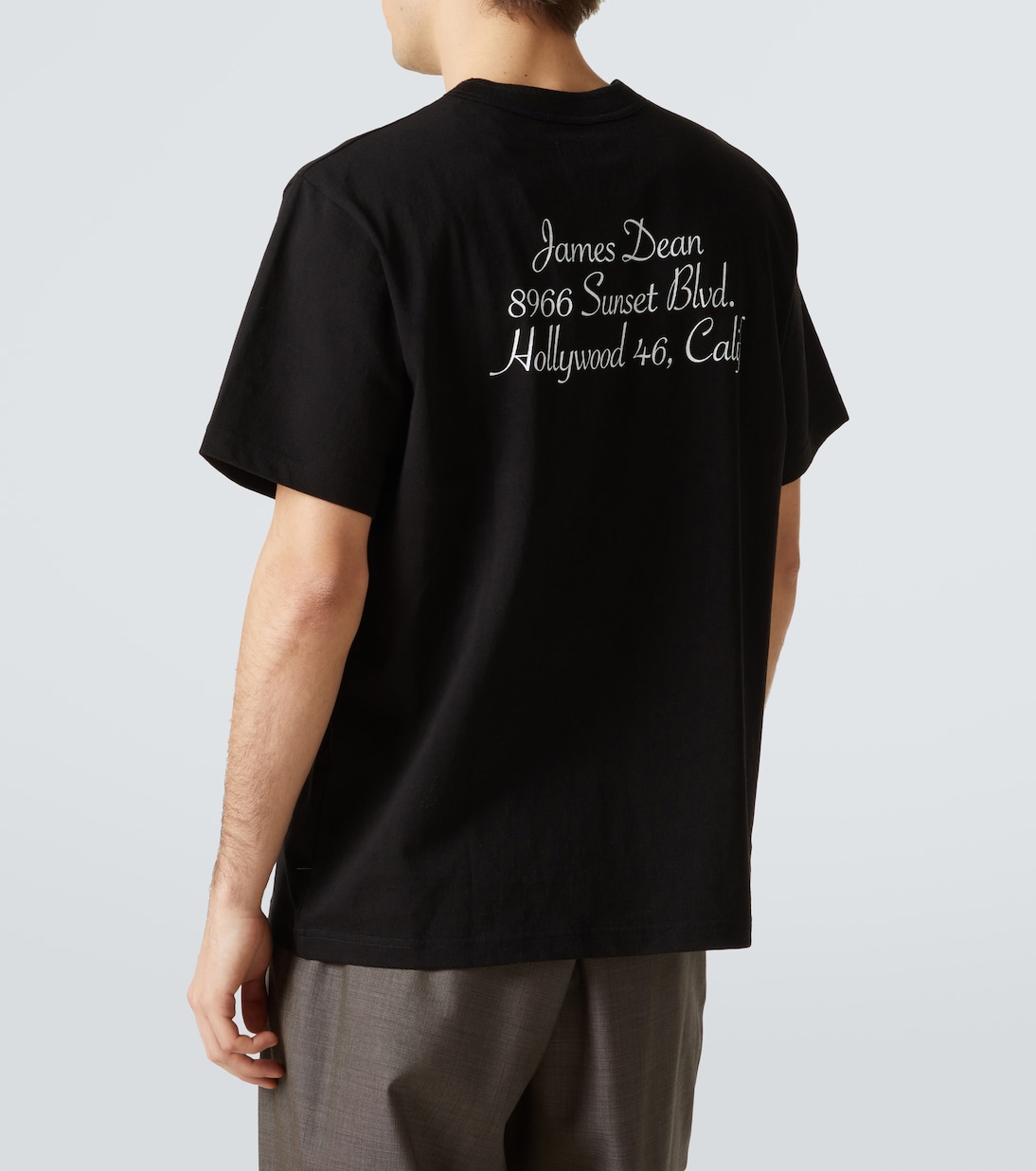 Camiseta en jersey de algodón estampado | Sacai