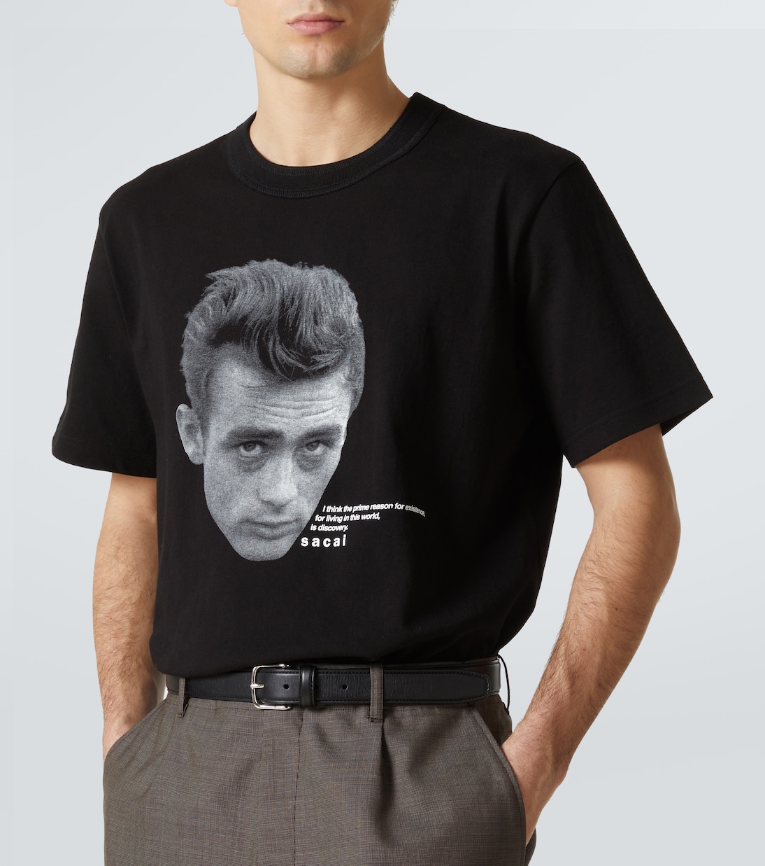Camiseta en jersey de algodón estampado | Sacai
