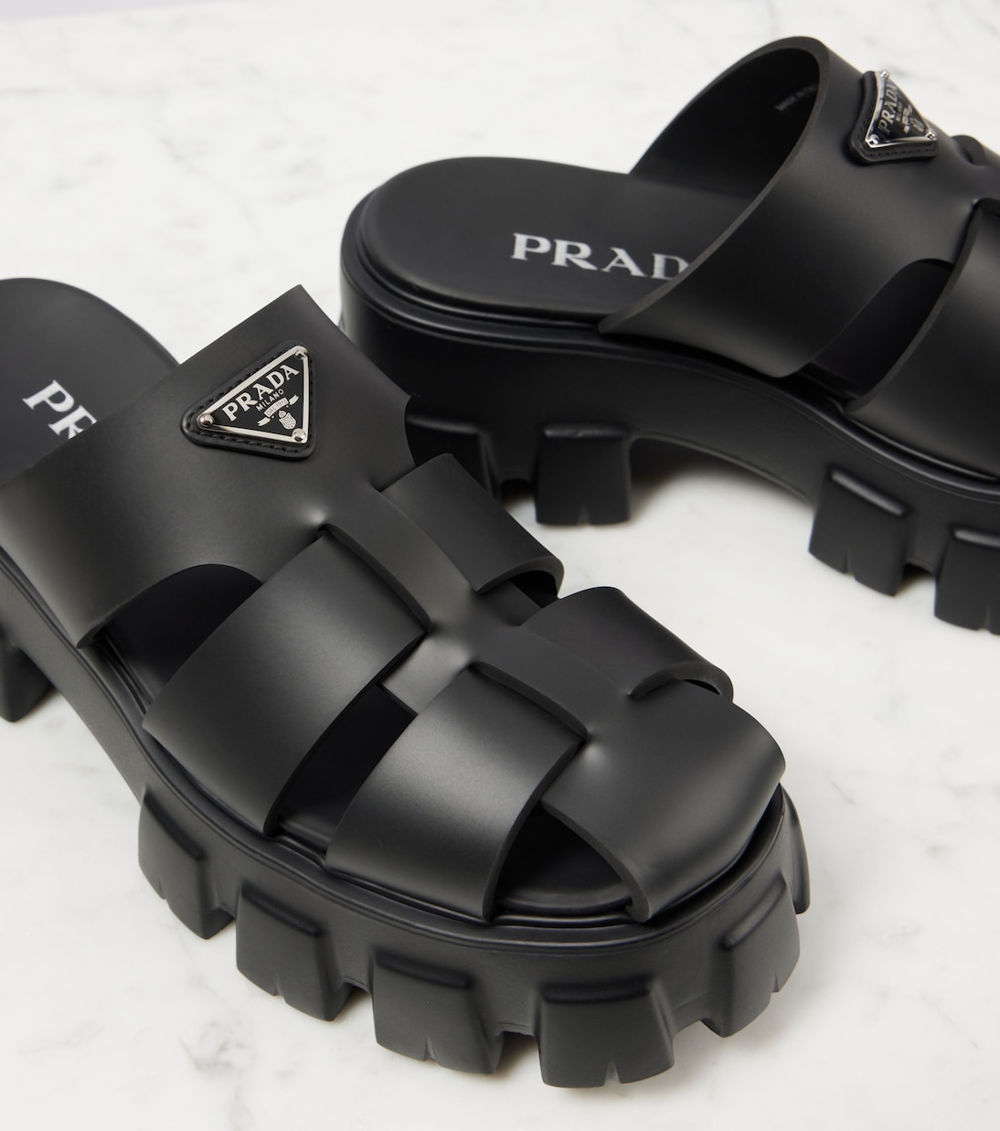 Sandali pescatori PRADA Monolith: stile giovane e moderno