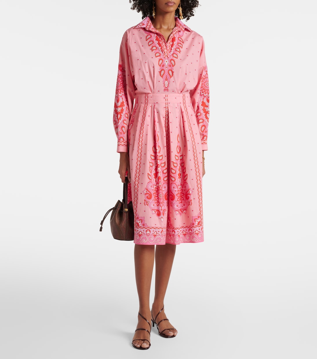 Midikleid aus einem Baumwollgemisch | Etro