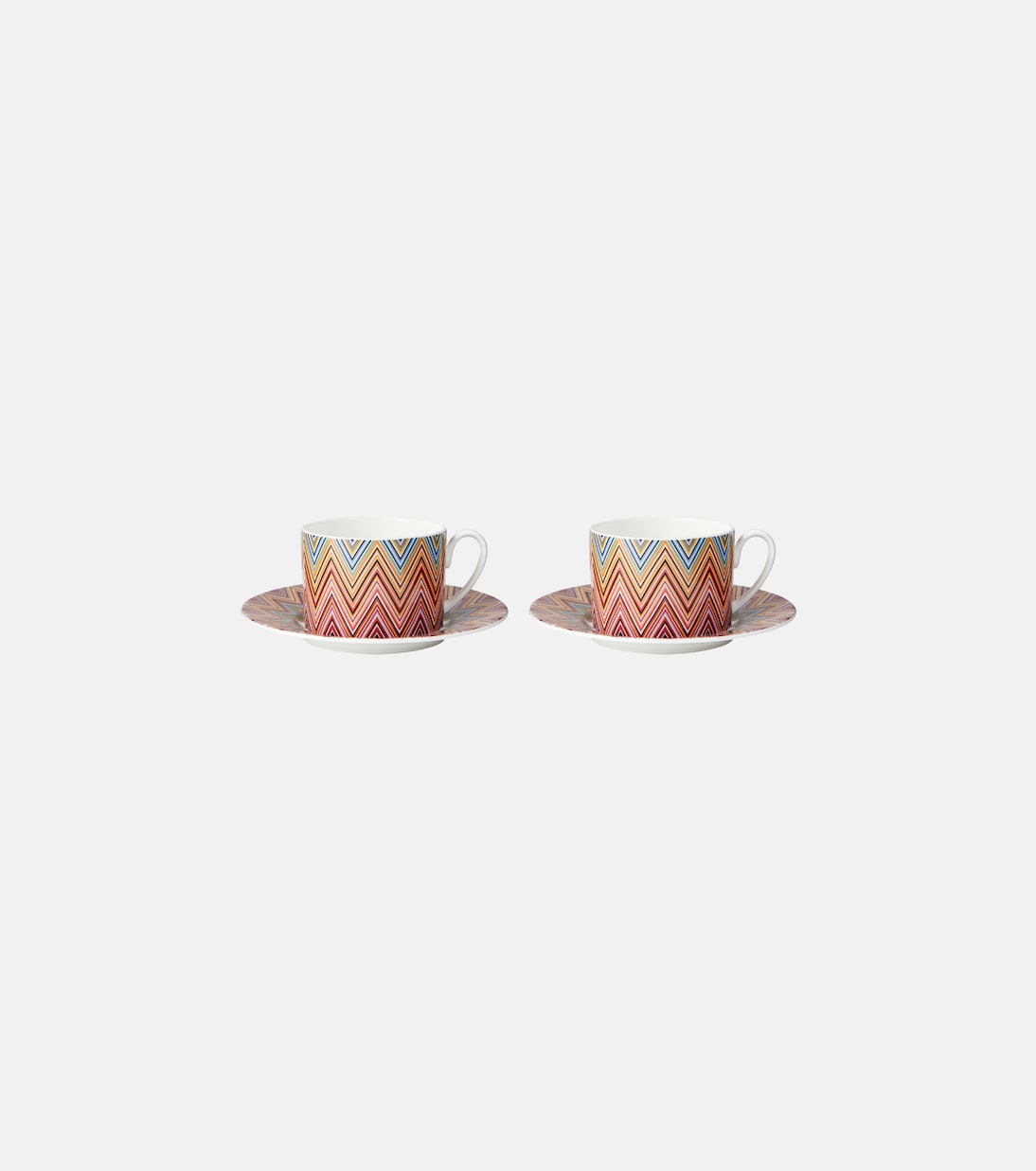 Zig Zag Jarris set of 2 teacups and saucers | Missoni