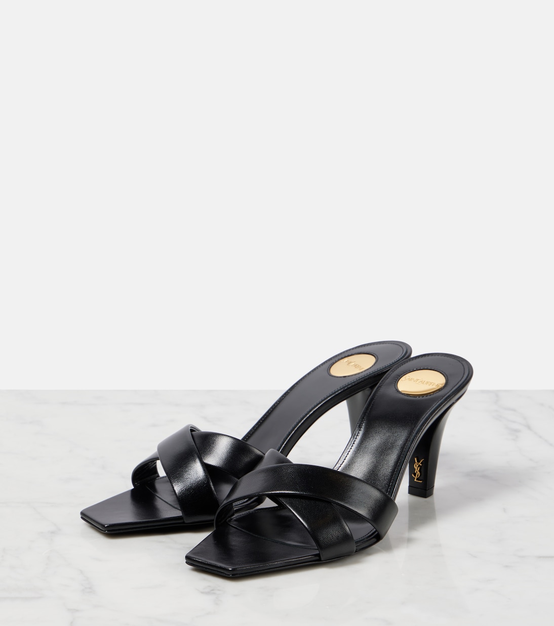 Mules Jill 75 en cuir | Saint Laurent