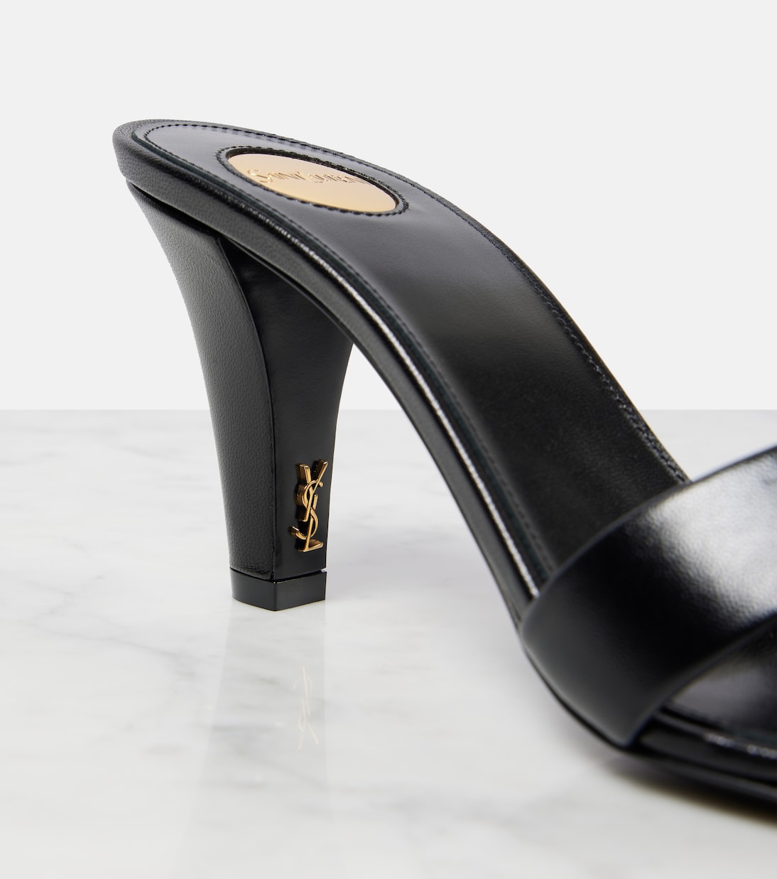 Mules Jill 75 en cuir | Saint Laurent