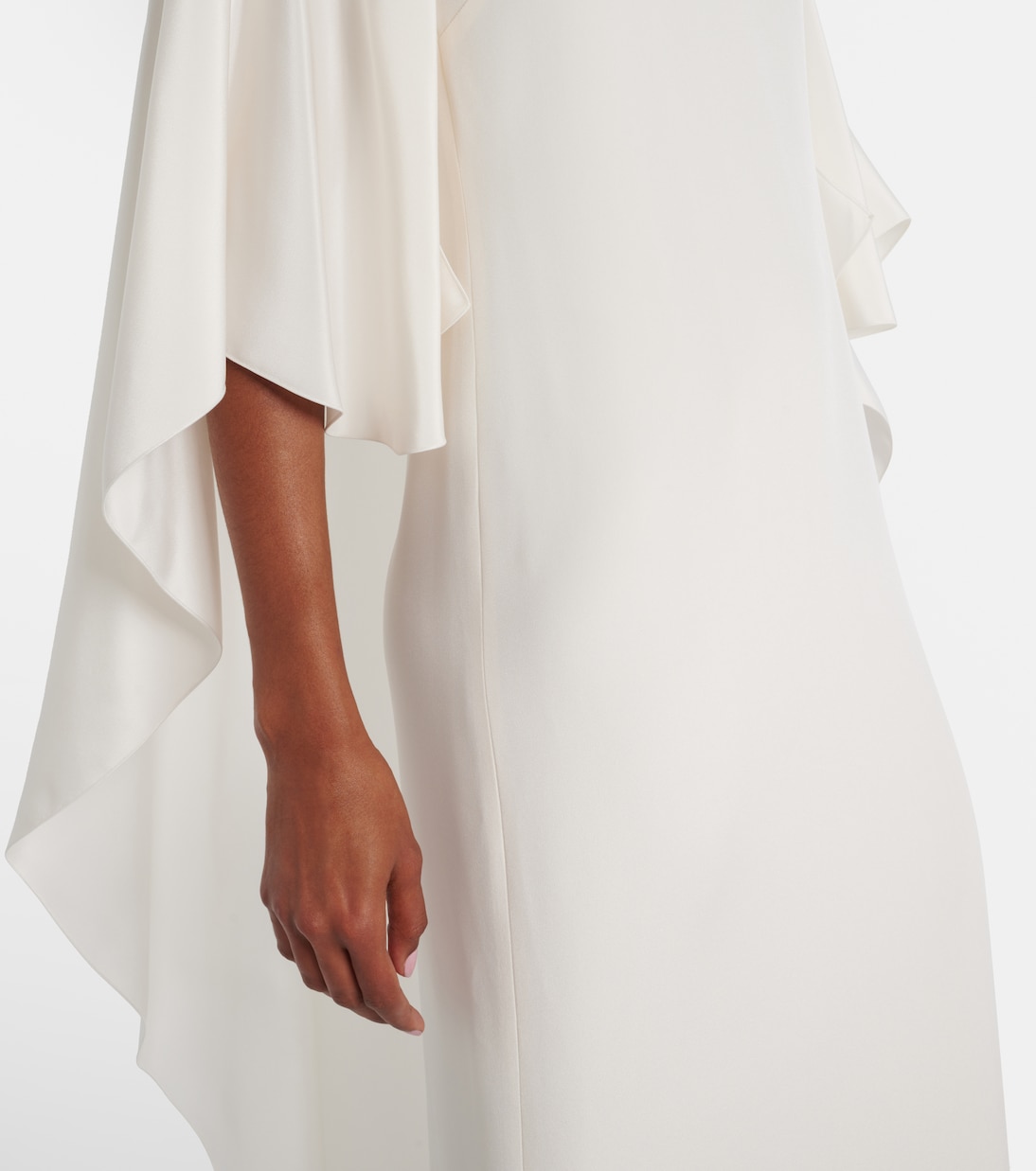 Robe aus Seide mit Cape-Detail | Max Mara