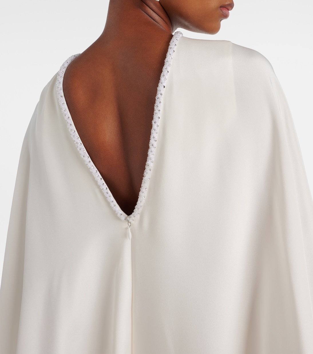 Robe aus Seide mit Cape-Detail | Max Mara