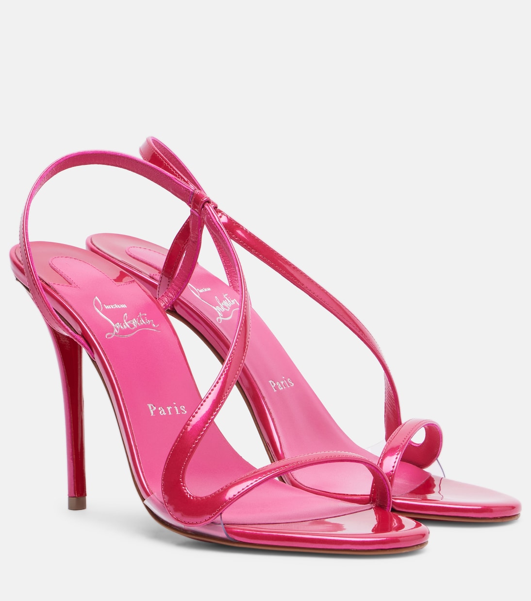 Sandales Rosa Z 100 en cuir verni | Christian Louboutin