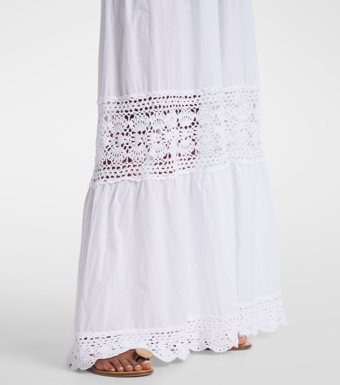 Abito Victoria in popeline e crochet | Anna Kosturova