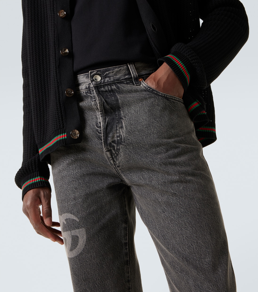 Cropped Slim Jeans Double G | Gucci