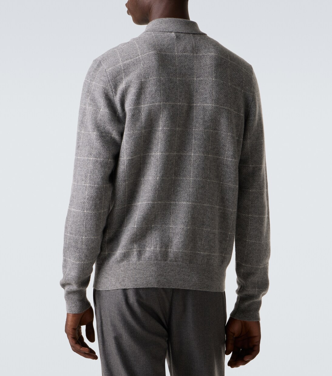 Checked cashmere polo sweater | Ralph Lauren Purple Label