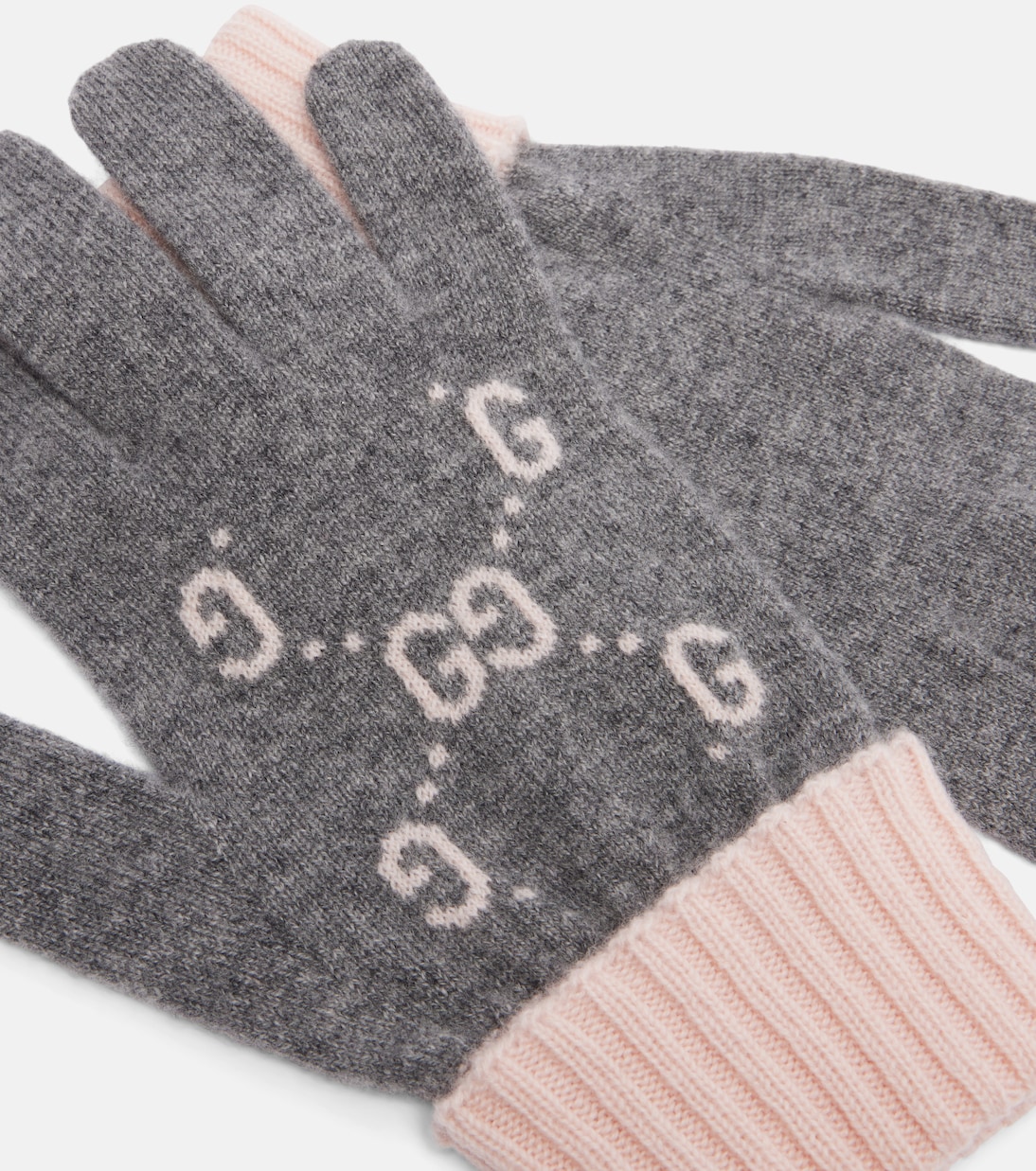GG jacquard cashmere gloves | Gucci