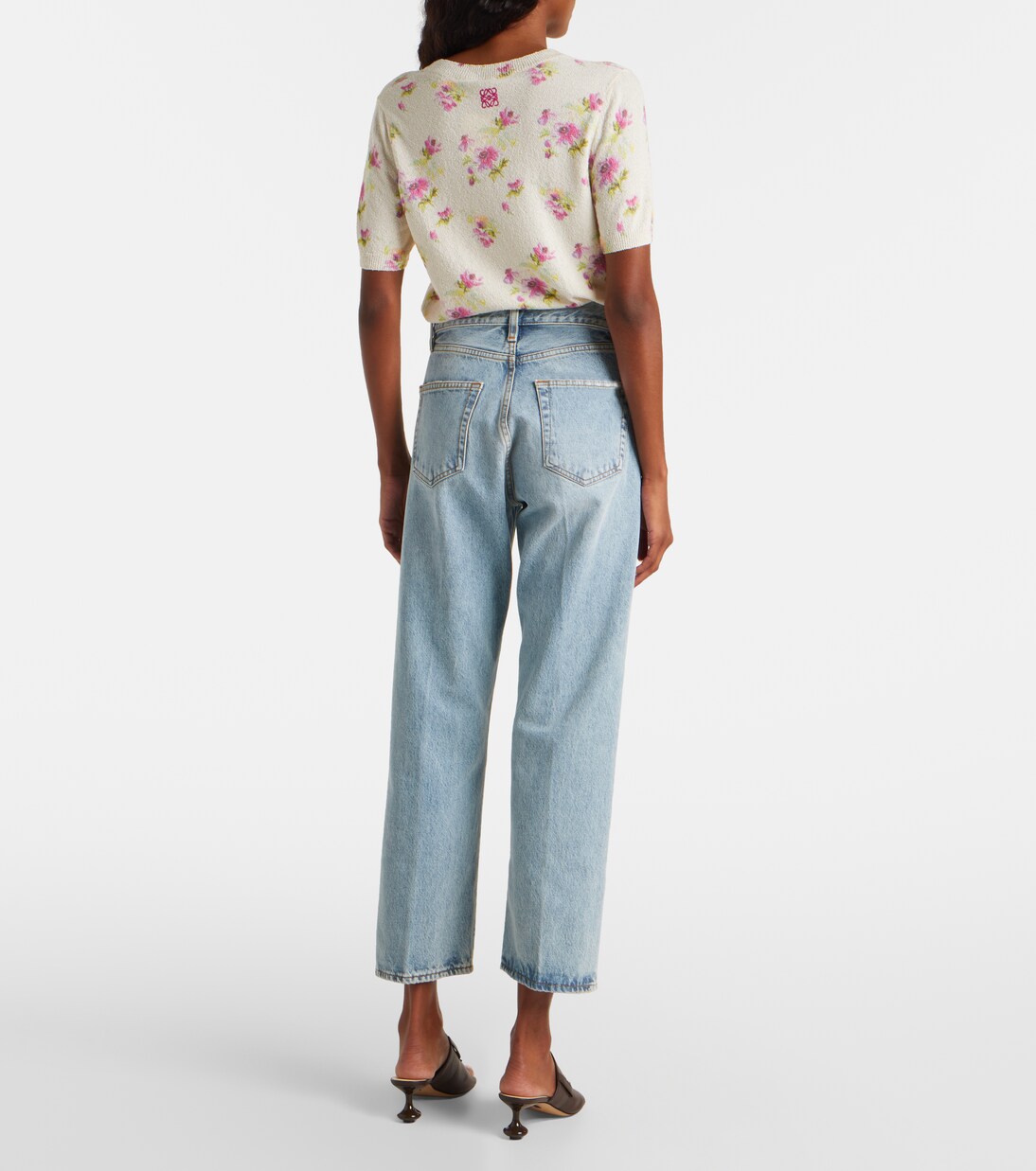 The Vertical Crop high-rise straight jeans | Frame