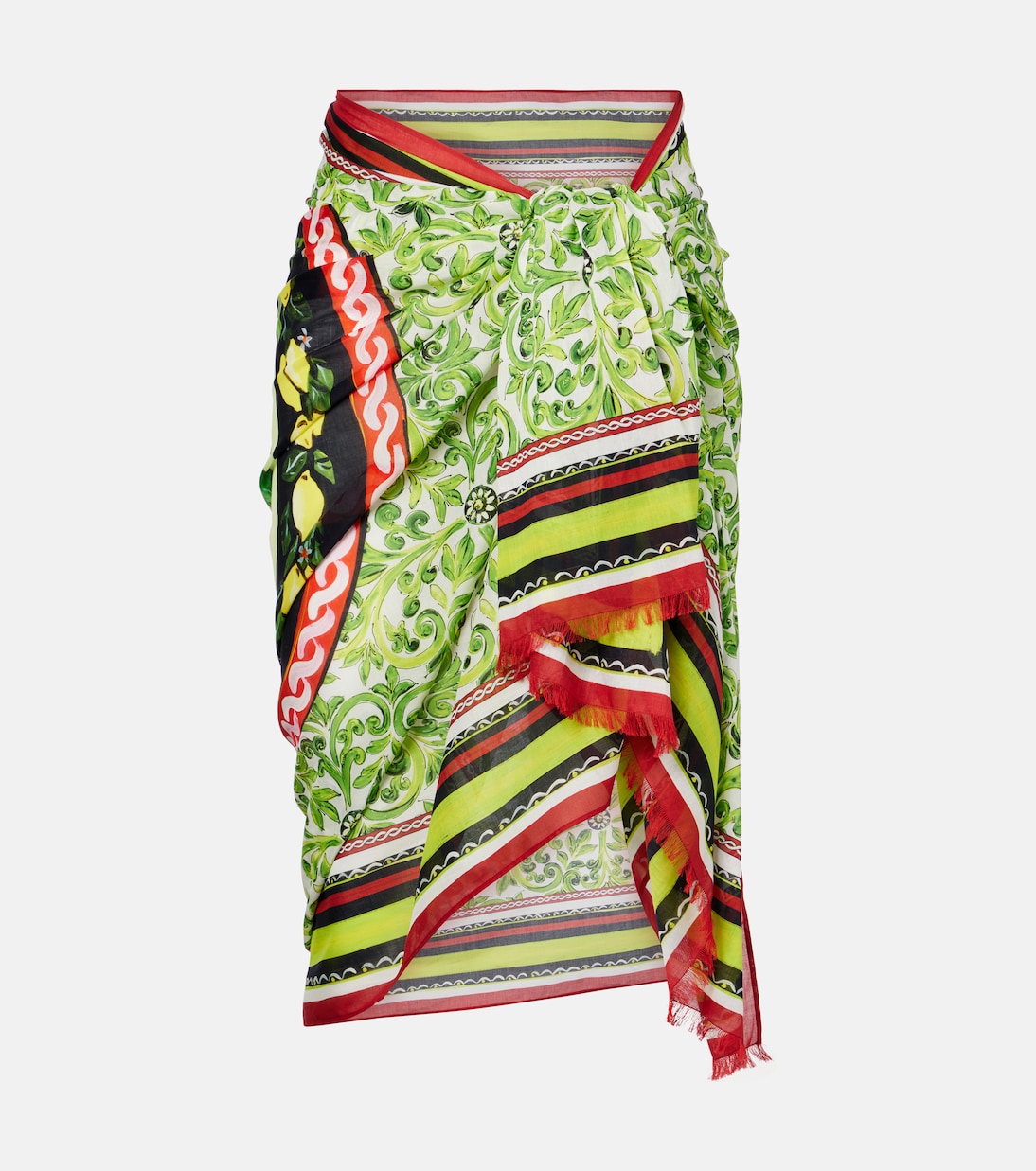 Copricostume in cotone con stampa | Dolce&Gabbana