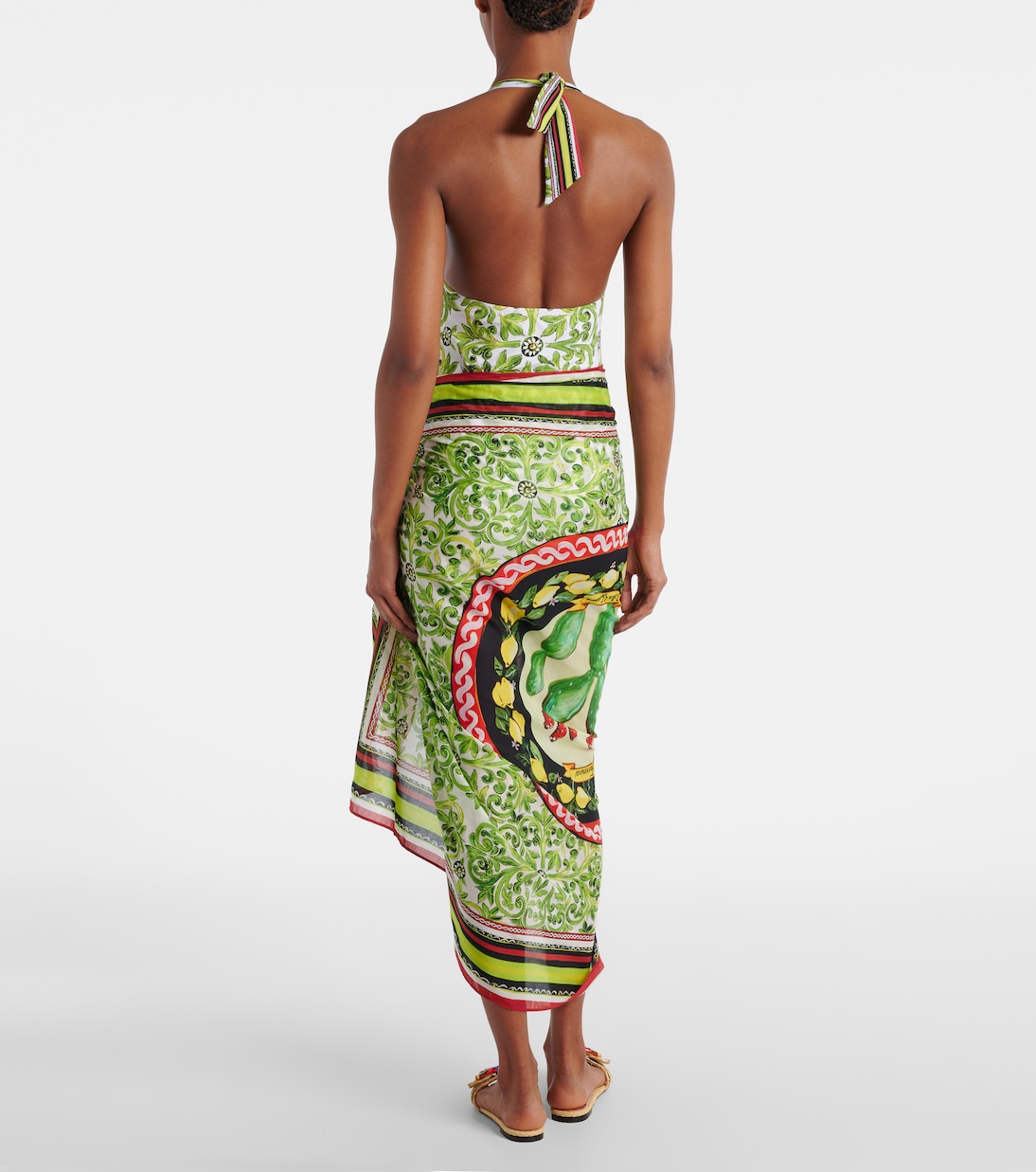 Copricostume in cotone con stampa | Dolce&Gabbana