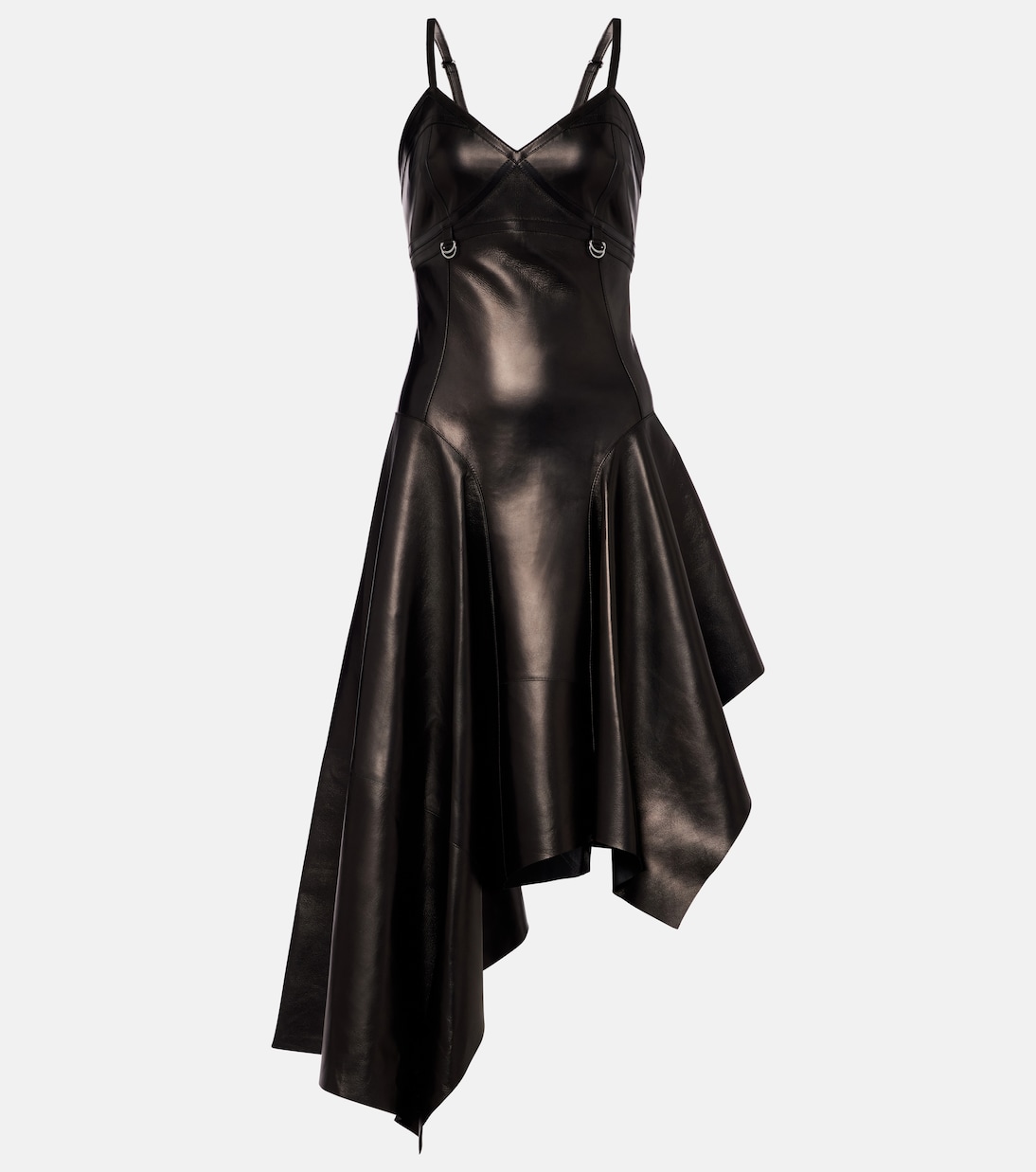 Midikleid aus Leder | McQueen
