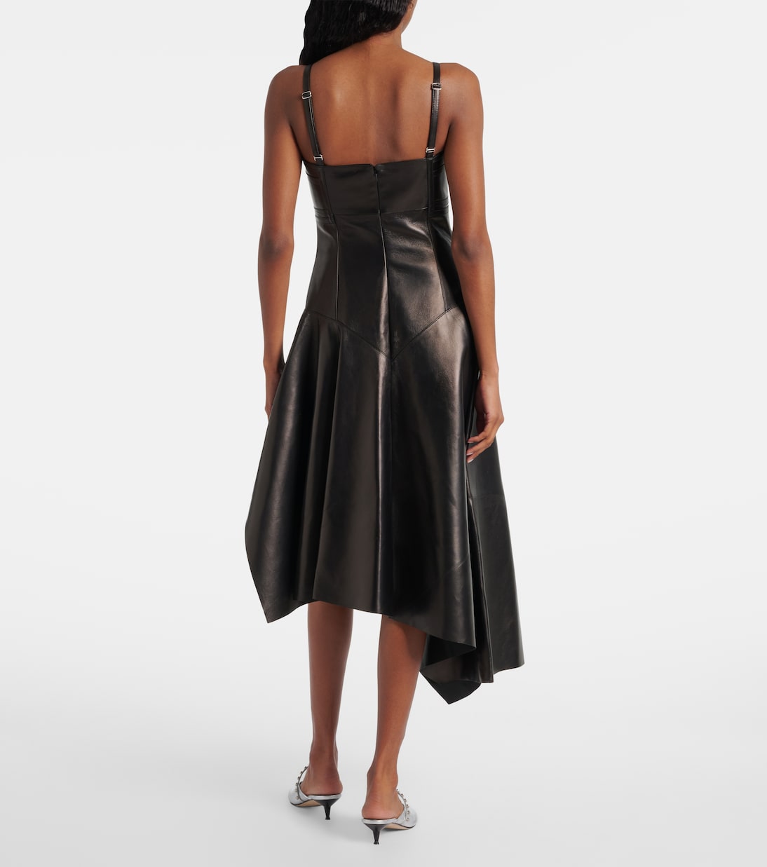 Midikleid aus Leder | McQueen