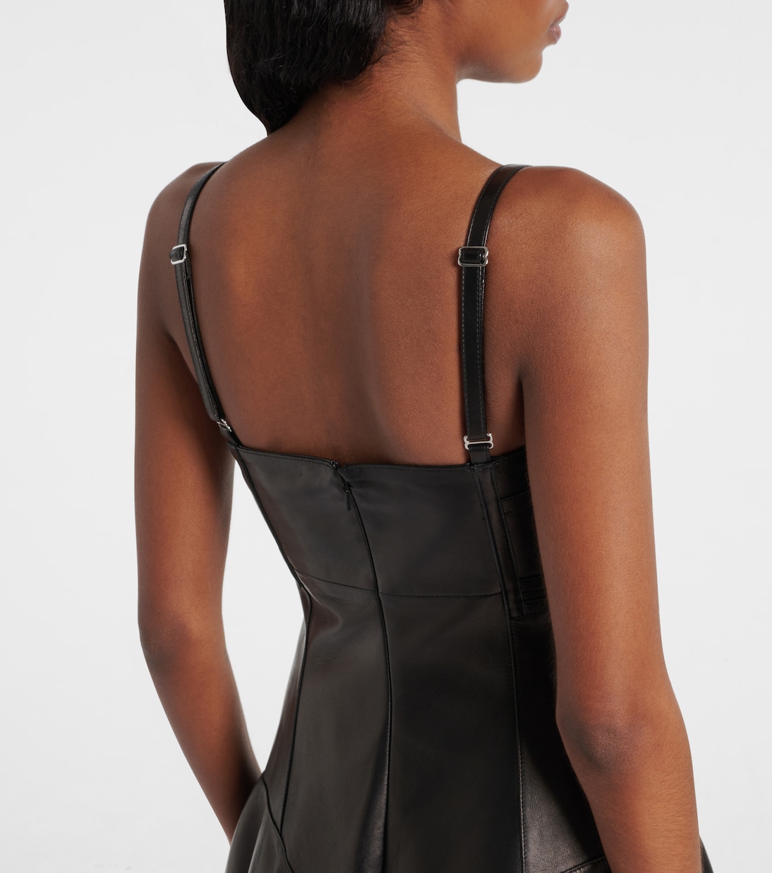 Midikleid aus Leder | McQueen