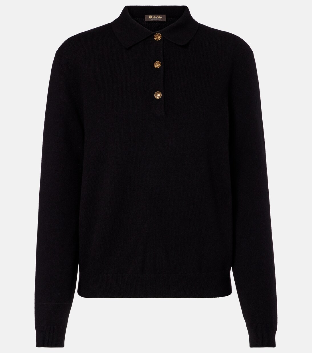 Classic cashmere polo sweater | Loro Piana