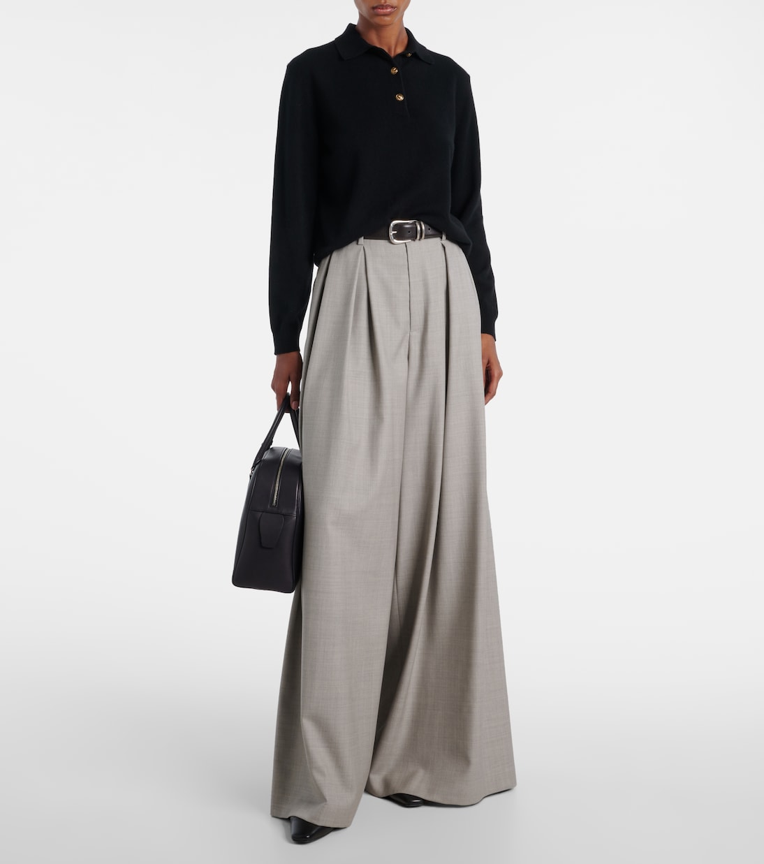 Classic cashmere polo sweater | Loro Piana