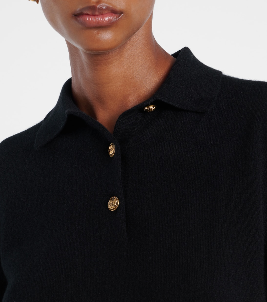 Classic cashmere polo sweater | Loro Piana