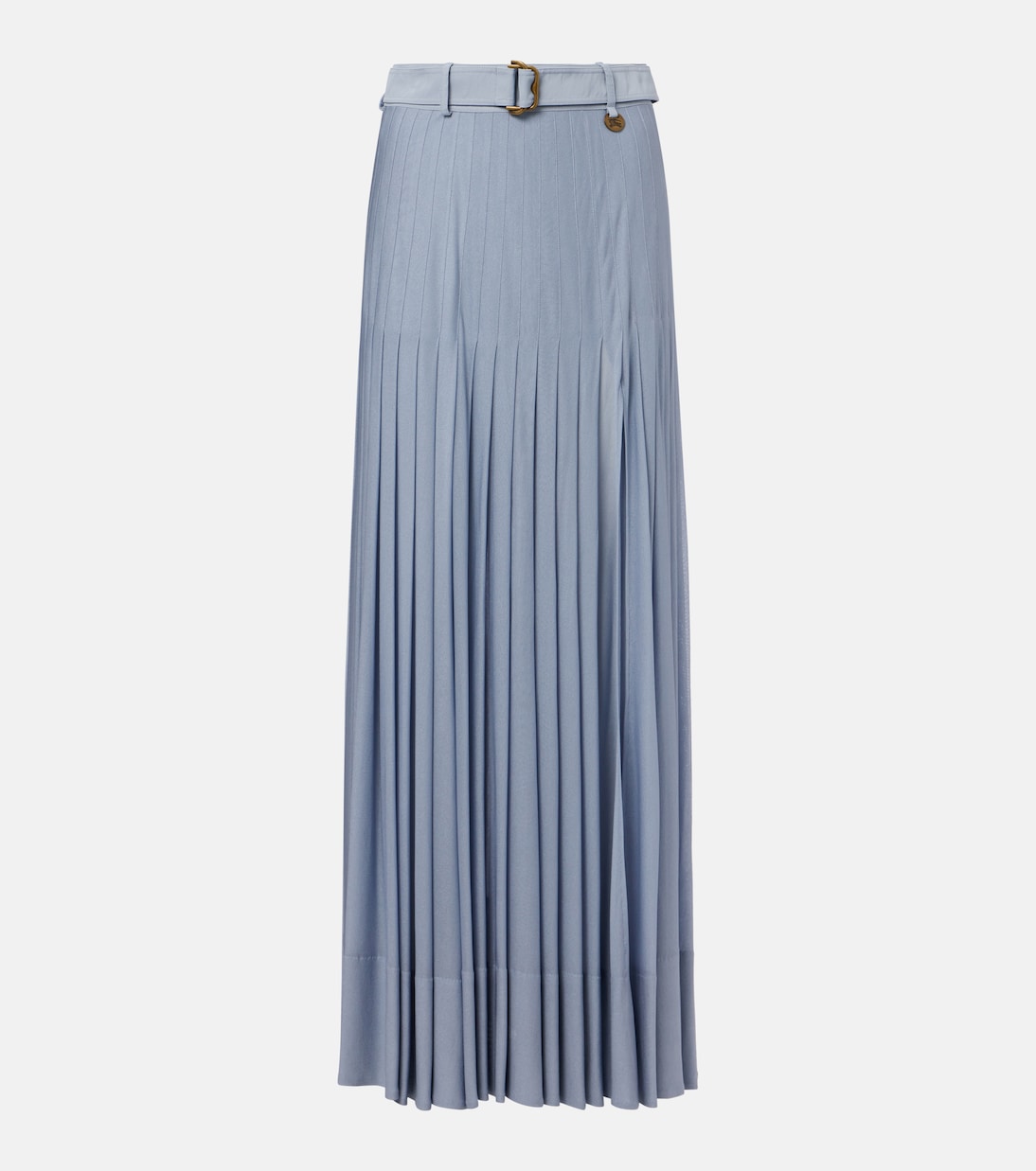 Falda larga plisada con cinturón | Burberry