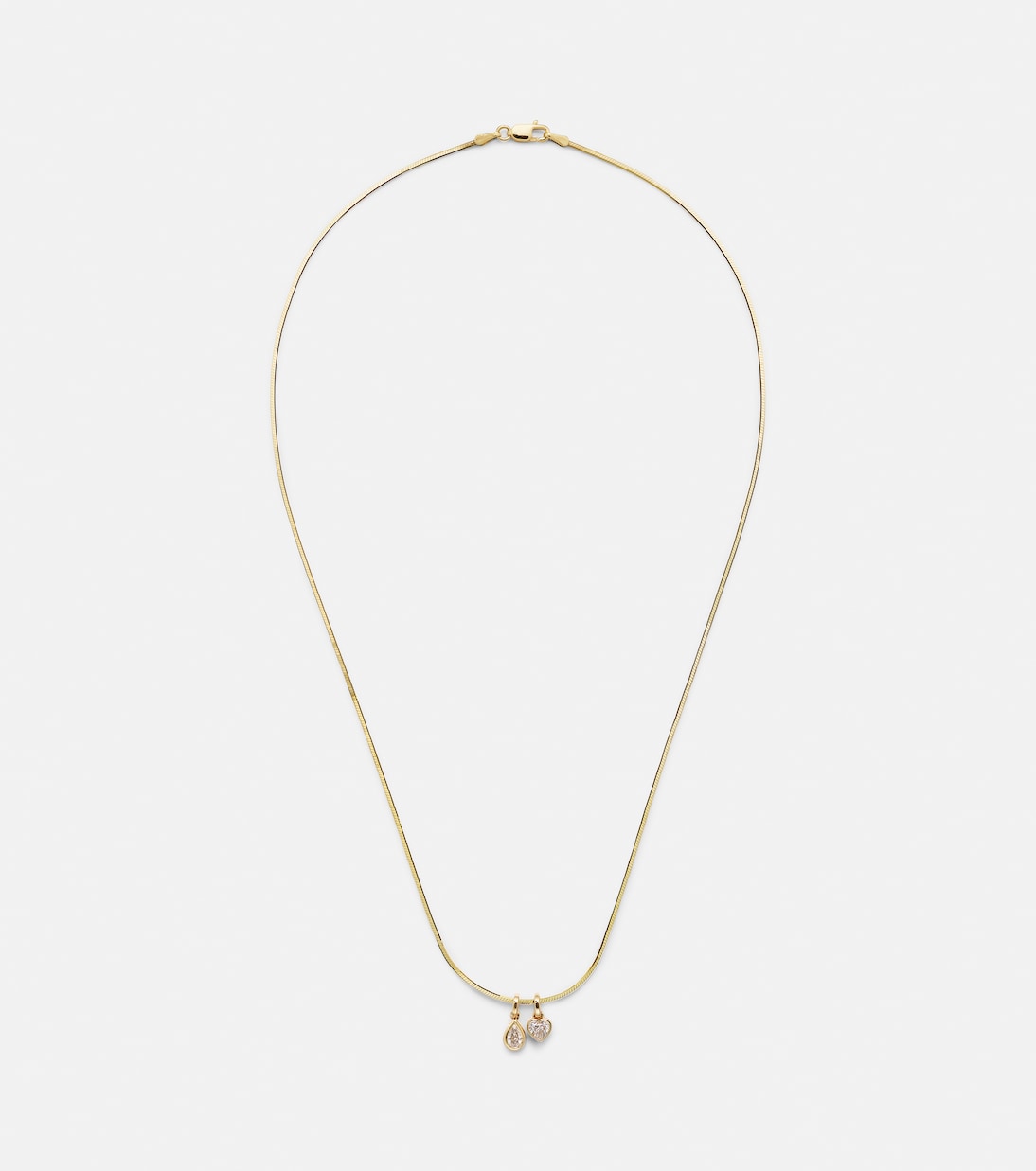 14kt gold pendant necklace with diamonds | Roxanne First