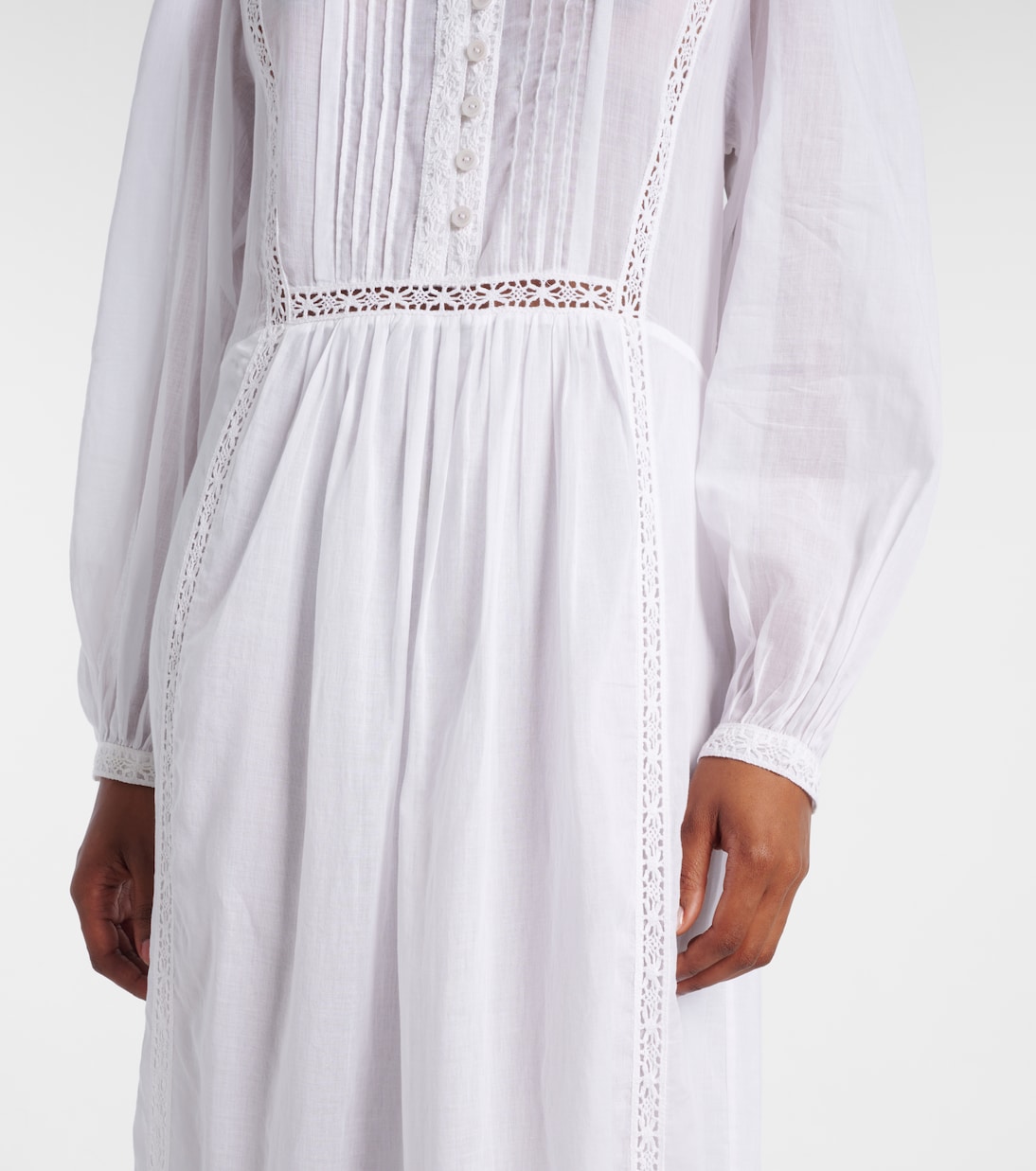 Gisela lace-trimmed cotton maxi dress | Marant Etoile