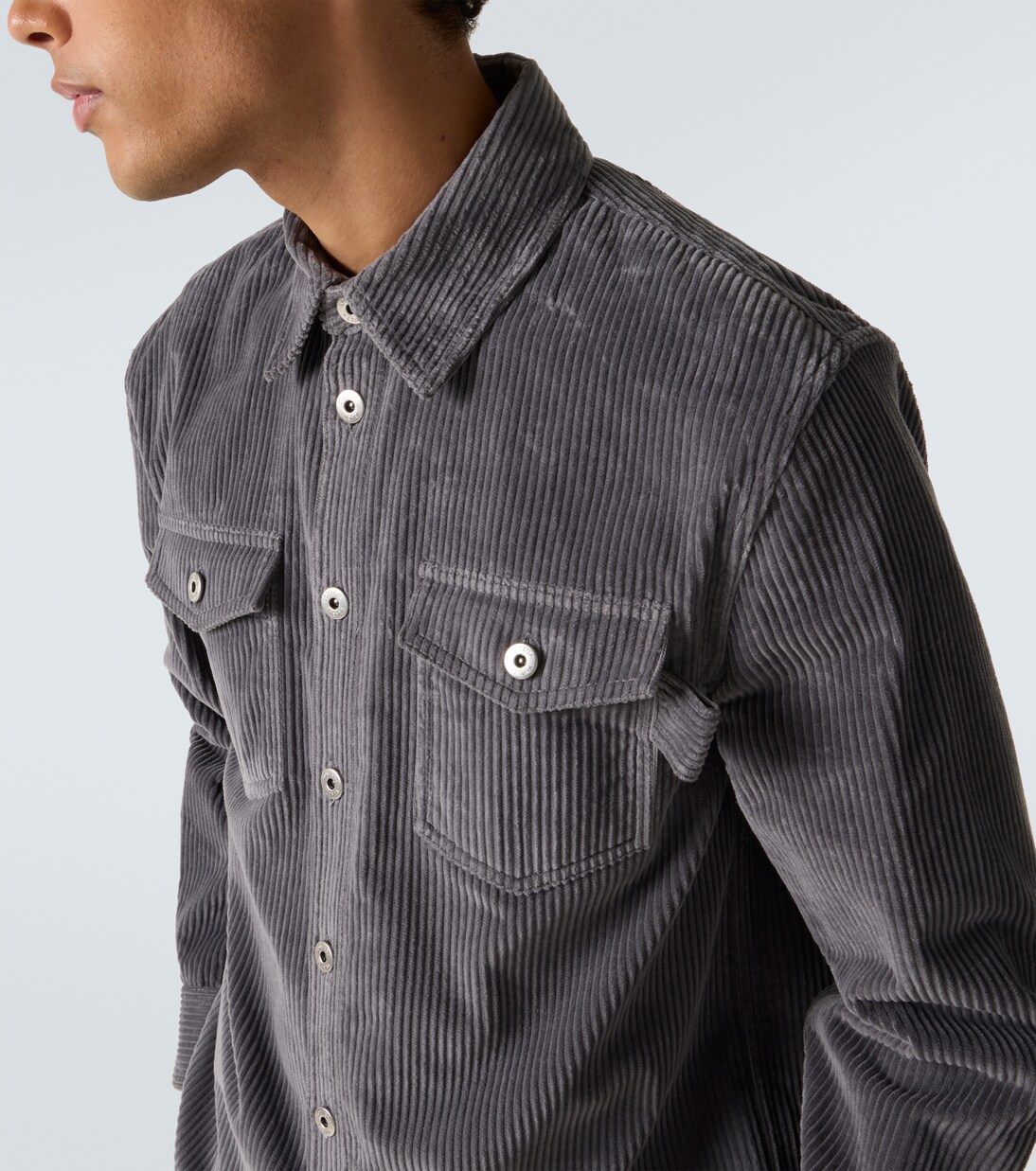 Matt cotton corduroy shirt  | Bottega Veneta