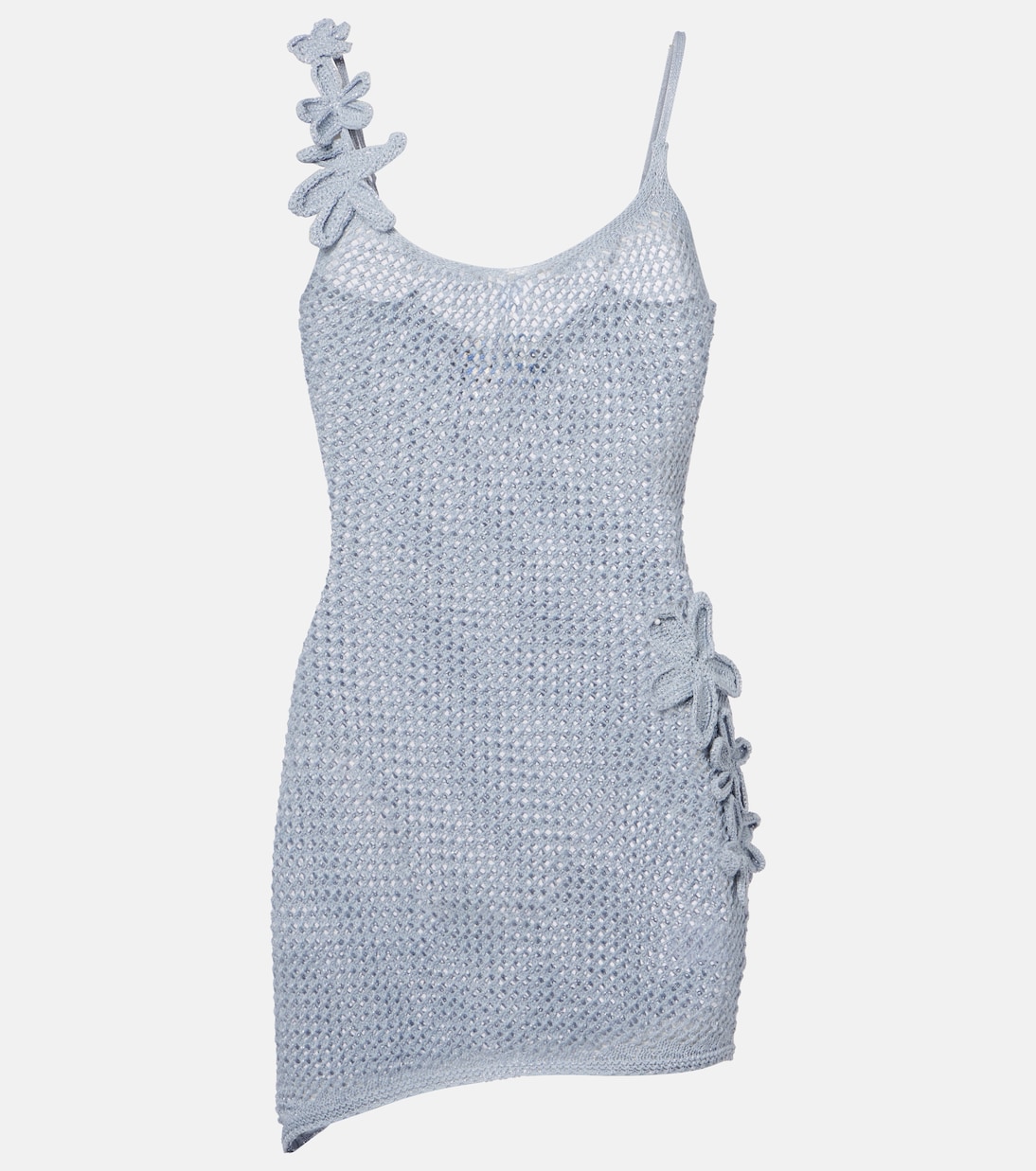 Maris open-knit lamé minidress | Bananhot